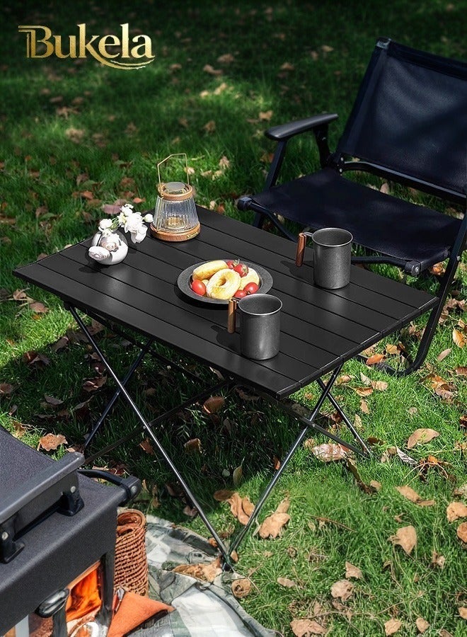 Bukela Portable Camping Table Ultralight Aluminum Camp Table Folding Beach Table for Camping Hiking Backpacking Outdoor
