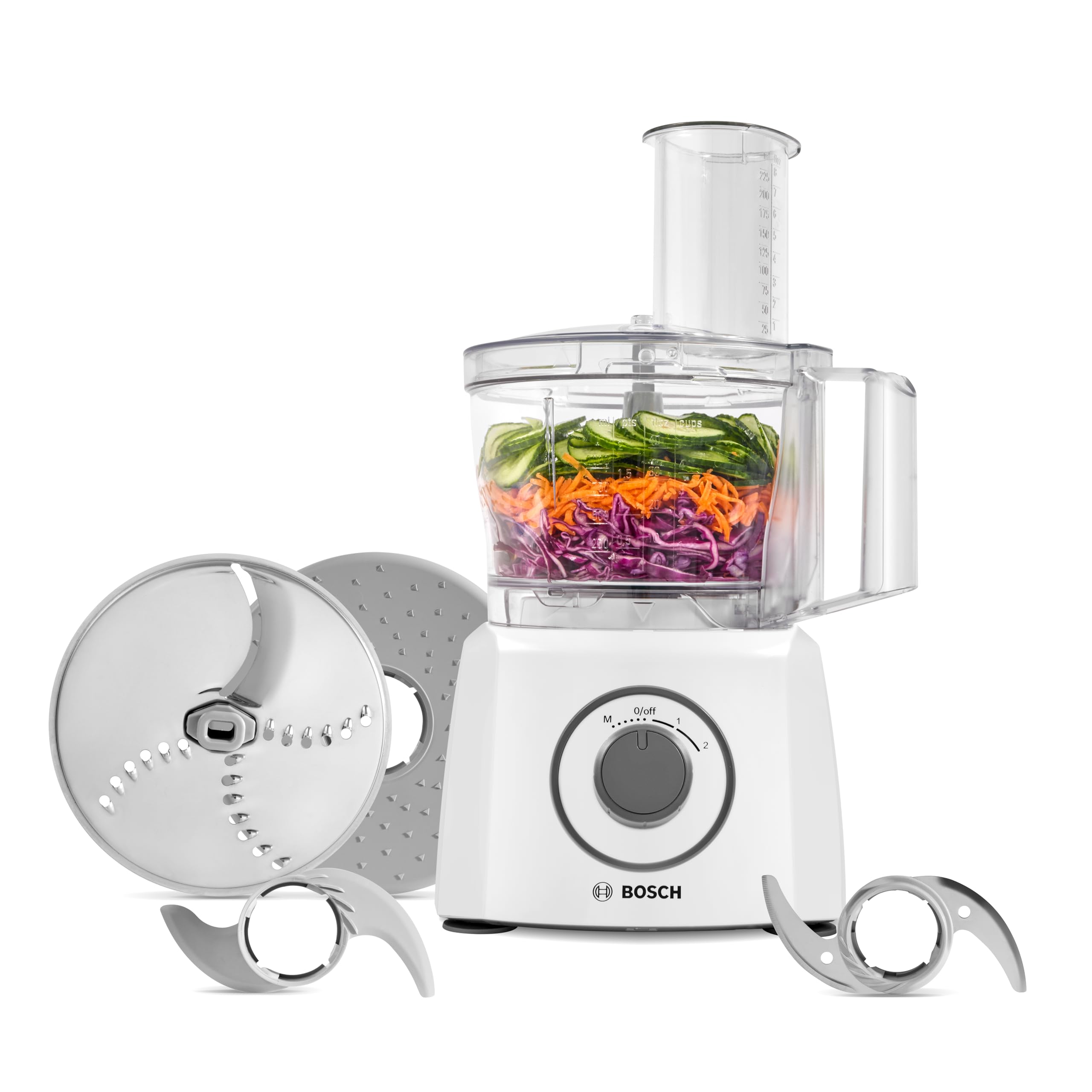 Bosch MultiTalent 3 MCM3100WGB Compact 700 W Food Processor - White