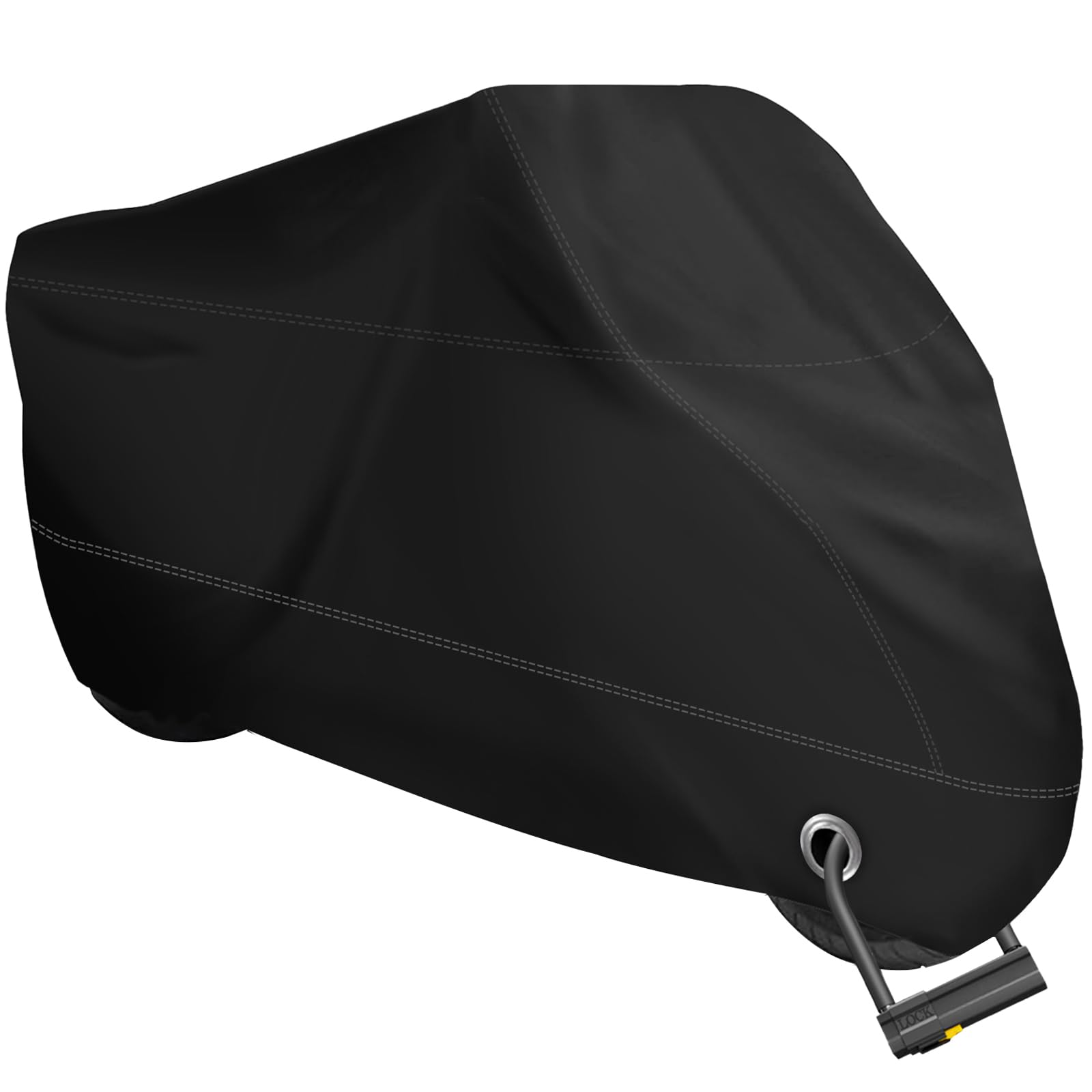 XYZCTEM Motorcycle Cover -Waterproof Outdoor Storage Bag,Made of Heavy Duty Material, Fits up to 116