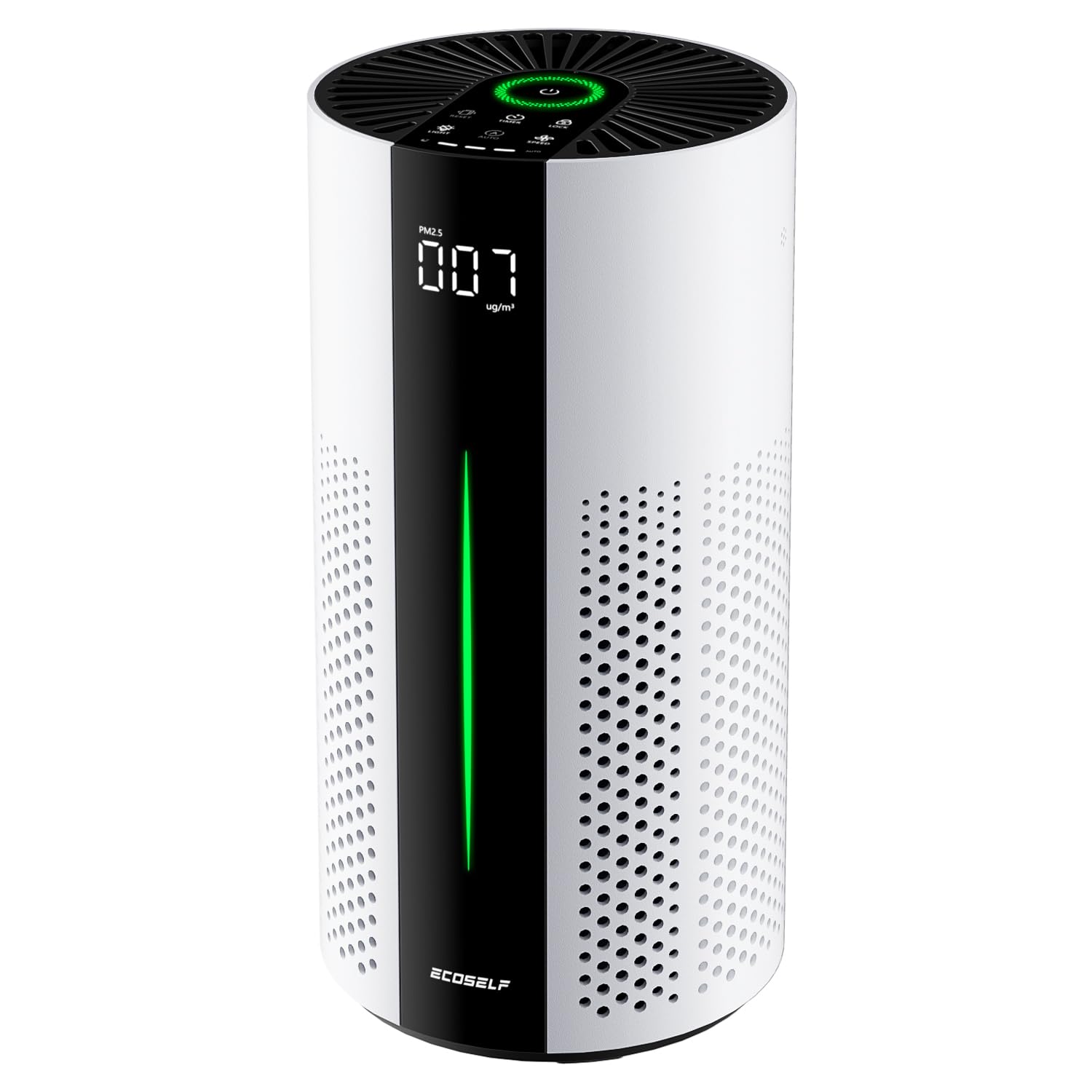 ECOSELF Air Purifiers for Home Large Room up to 1800 Ft², Air Purifiers for Bedroom 360° Air Intake with Smart Auto Mode