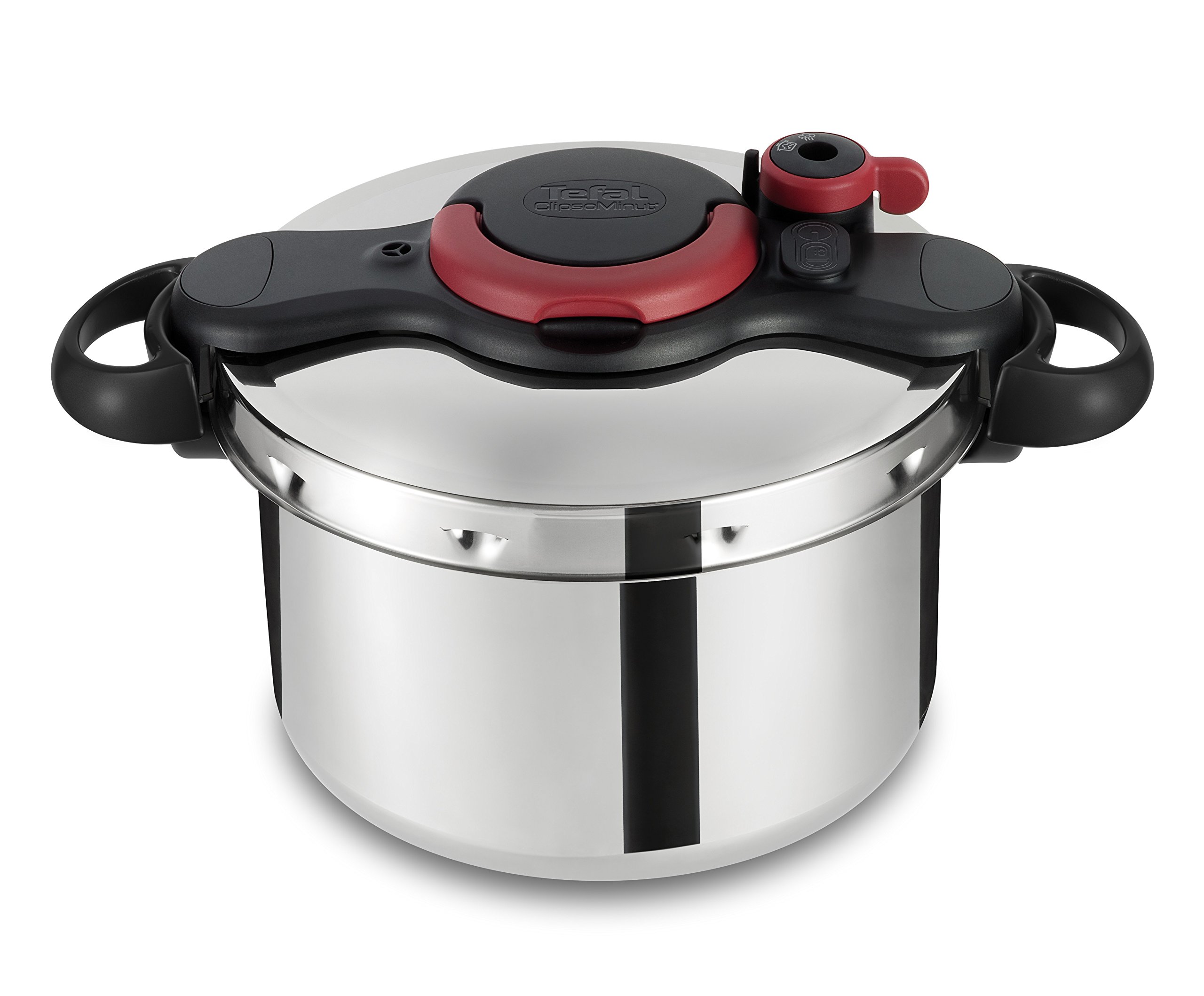 Tefal Clipso Minut Easy - Stainless Steel Pressure Cooker with 5 Safety Systems and Easy Closure with One Hand, Black 7.