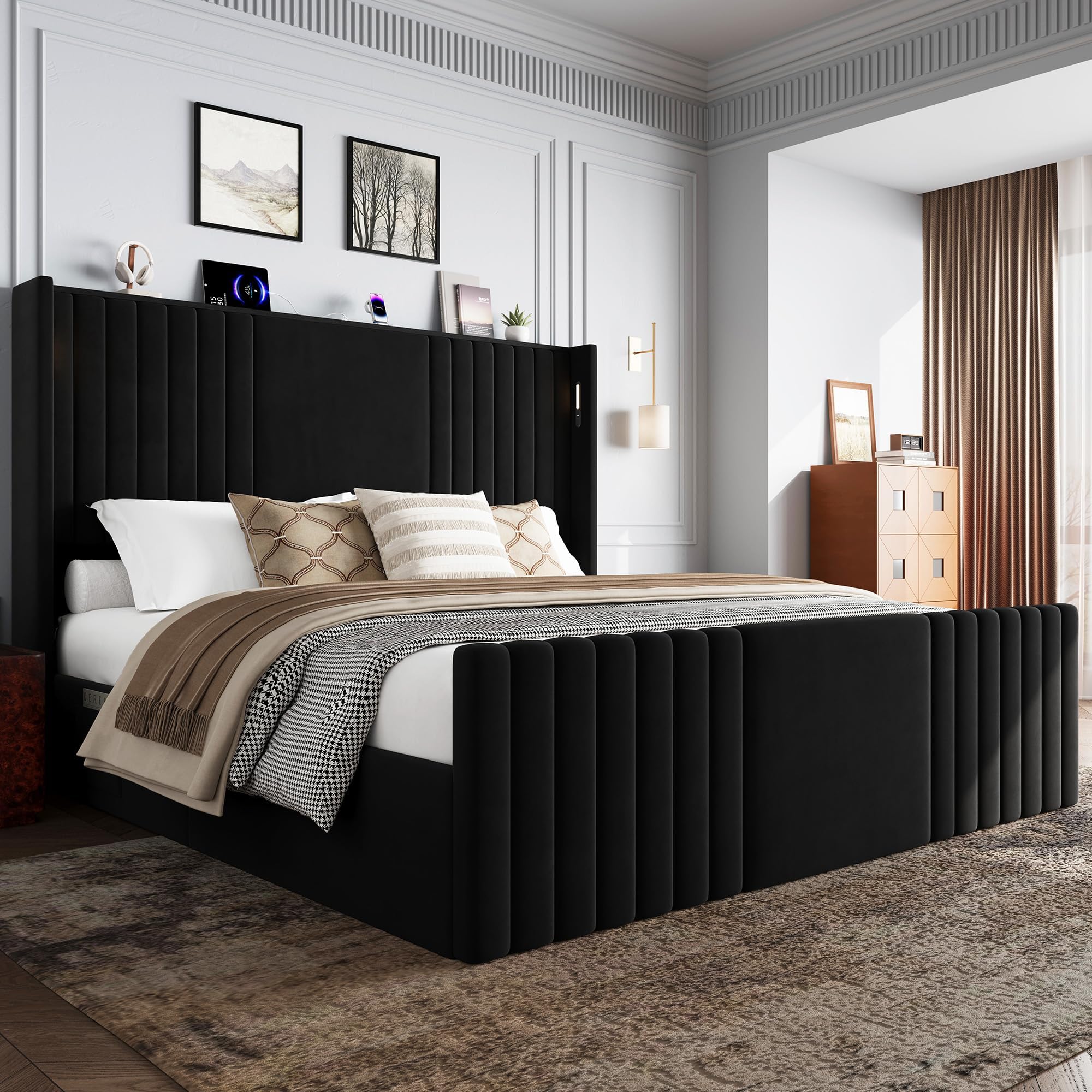 King Size Bed Frame with 55.1