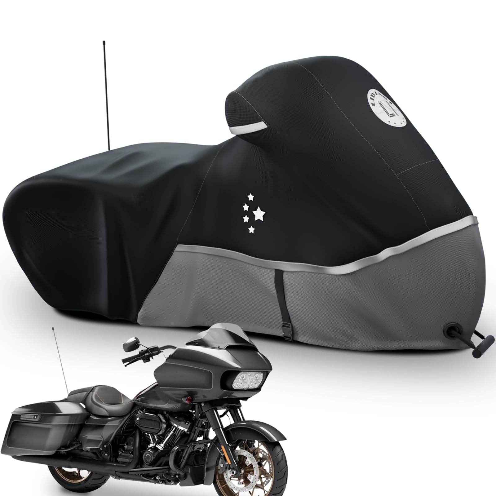 غطاء تخزين للدراجات النارية لموديلات تورينغ هارلي ديفيدسون رود كينج، رود جلايد، ستريت جلايد، الكترا جلايد، هيريتيج كلاسي