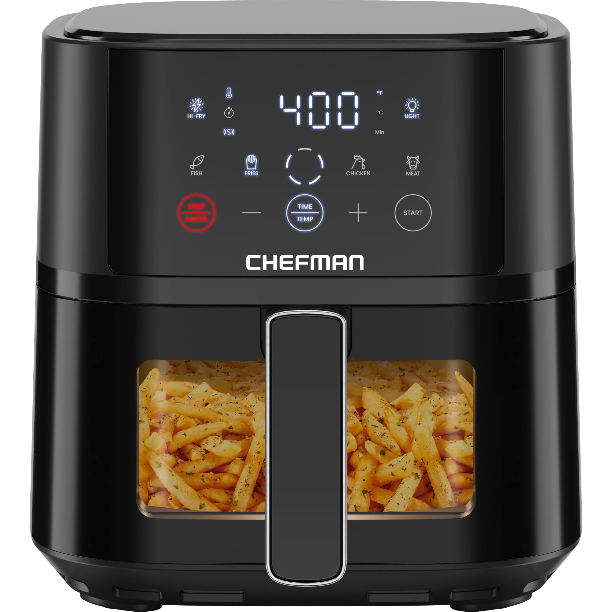 Chefman Air Fryer – 4 QT Compact Airfryer for Quick & Easy Meals, Features Hi-Fry Technology for Extra Crisp, Easy-View