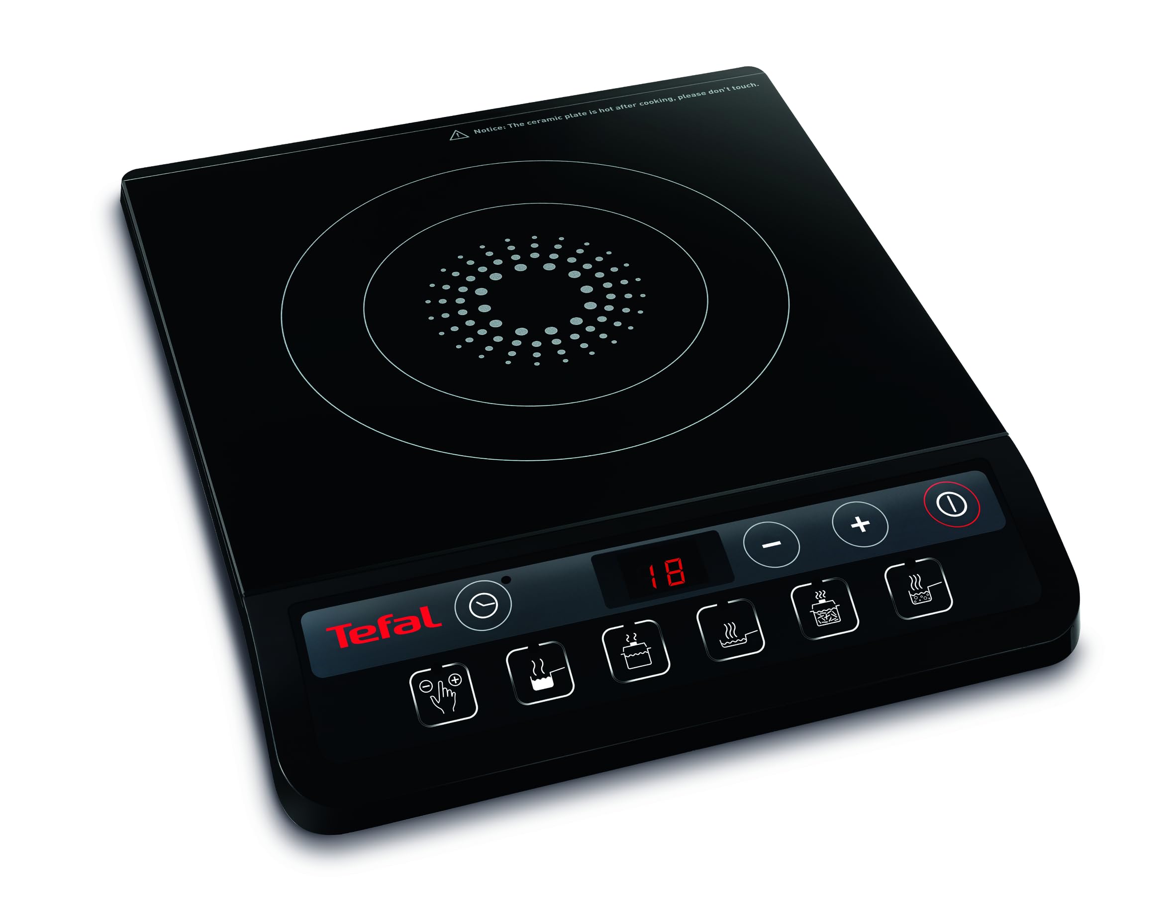 Tefal Everyday Portable Electric Induction Hob, 2 hours timer, 6 functions, 9 power level, 2100W, Kitchen, Student, Cook