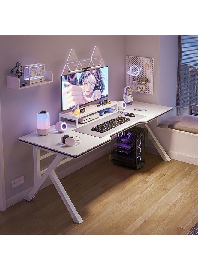NKX K-Shaped Sturdy Computer Desk And Gaming Table Workstation Home Office Desk 120 CM