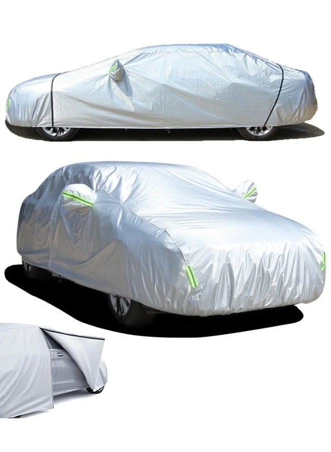 Motim Car Cover, UV Sunscreen Protection, All-Weather Windproof, Rain proof, Dustproof, Full Car Cov