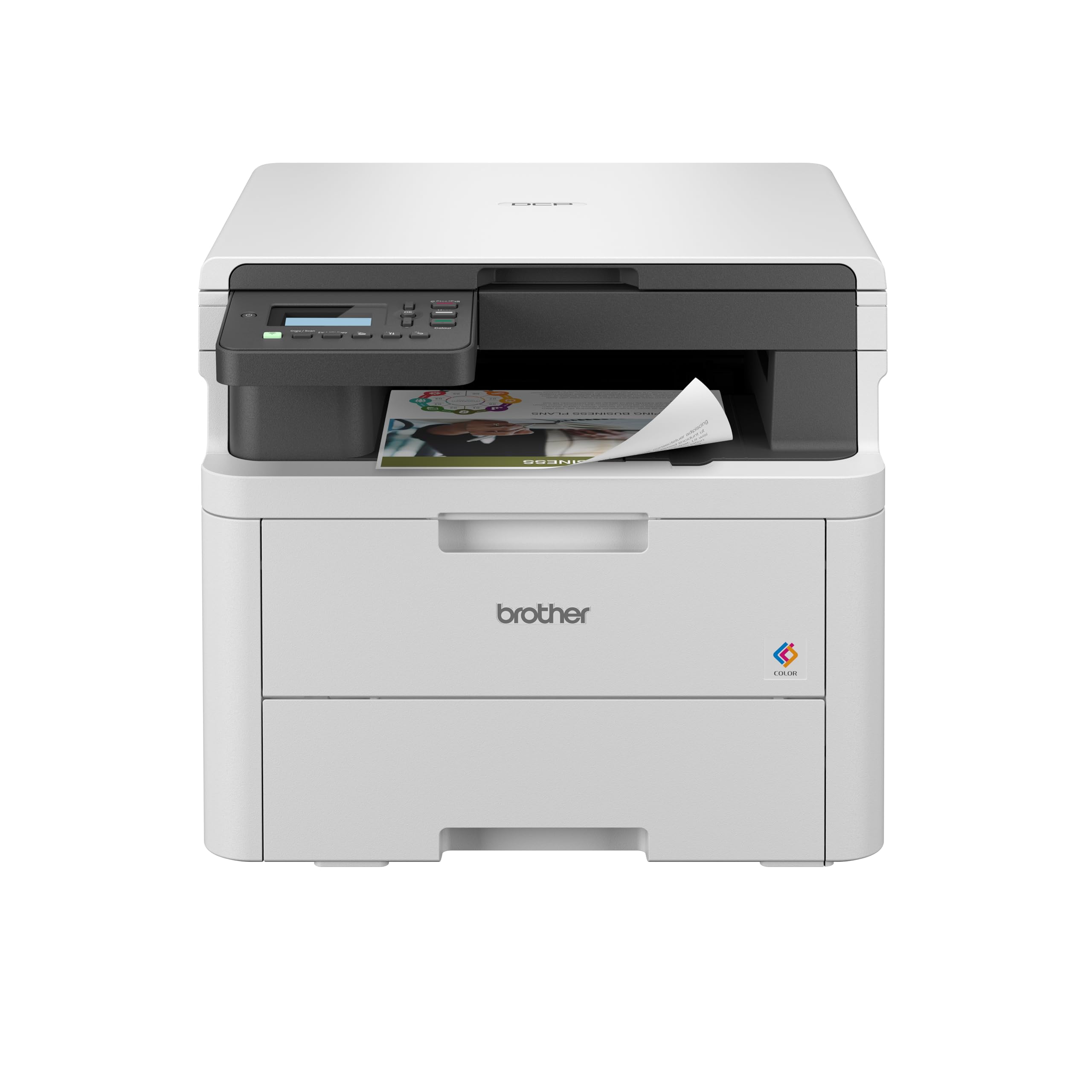 طابعة لاسلكية الكل في واحد من براذر، DCP-L3520CDW، مع طباعة ليزر ملونة LED متقدمة، طباعة مزدوجة وجوال، حبر عالي الانتاجي