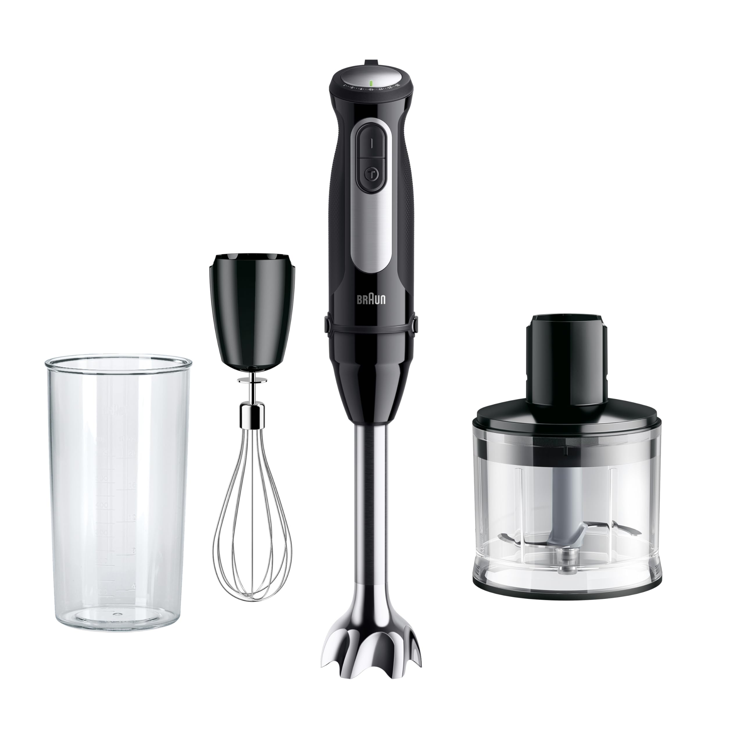 Braun MultiQuick 5 Pro MQ 55236 M, Hand Blender with PowerBell Plus Technology, 25 Speed Wheel+Turbo, Easy Click System