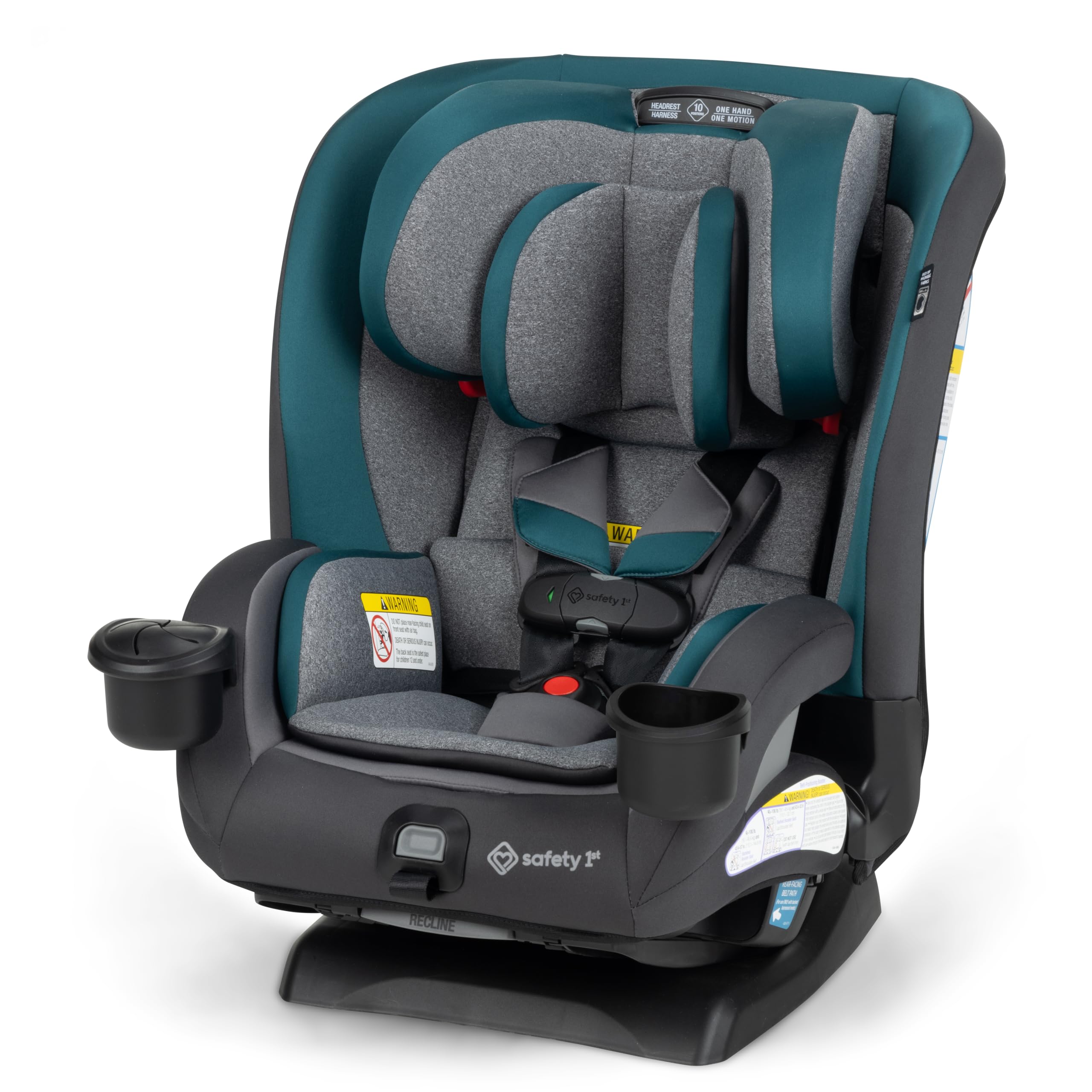 Safety 1st EverSlim 4-in-1 Convertible Car Seat, SecureTech Chest Clip, Ultra-Slim, 4-Mode Infant to