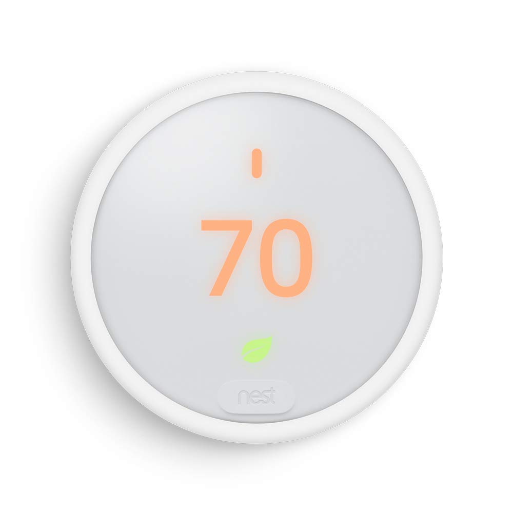 Nest Thermostat E Programmable Smart Thermostat for Home, App Controlled via Wifi, Programmable, Com