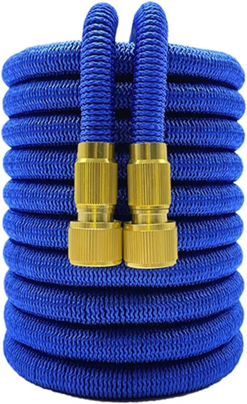 Home Water Hose Expandable Watering Hose High Pressure Car Wash Flexible Magic Hose Pipe Irrigation Tools(Blue,1/2''_50F