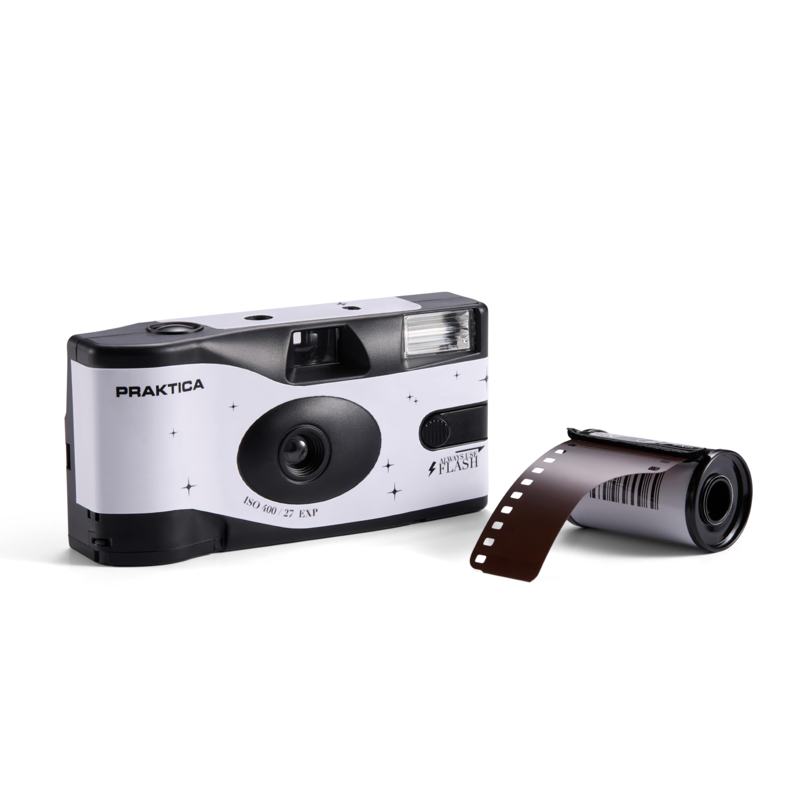 Praktica Single Use Disposable Camera Wedding White 27 Shots Colour Film for weddings, gatherings, travel & more