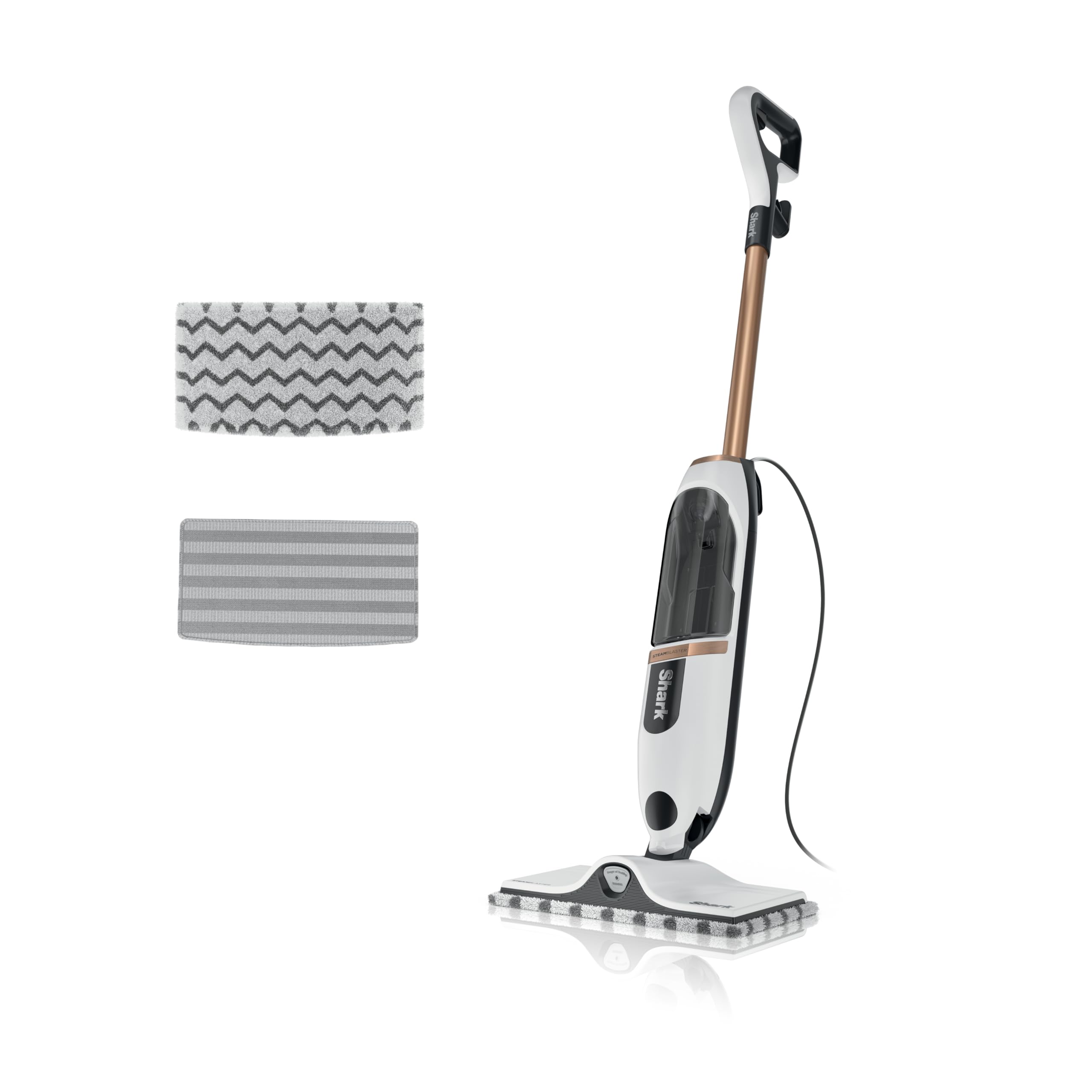 Shark SteamSpot Steam Mop with Steam Blaster Technology, 3 Steam Modes, 2 Washable Pads, XL Removable Water Tank, Lightw
