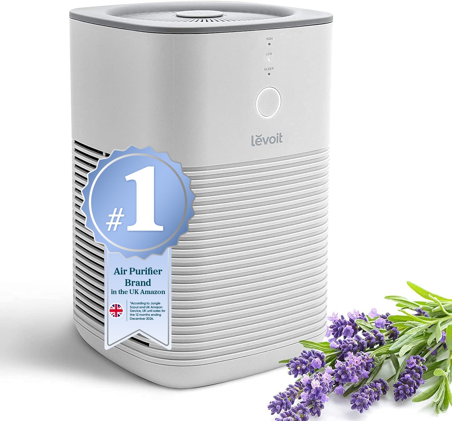 Levoit HEPA Air Purifier for Bedroom Home, Allergies & Pets, Quiet Sleep Mode with Aromatherapy, 3 Fan Speeds, Removes P