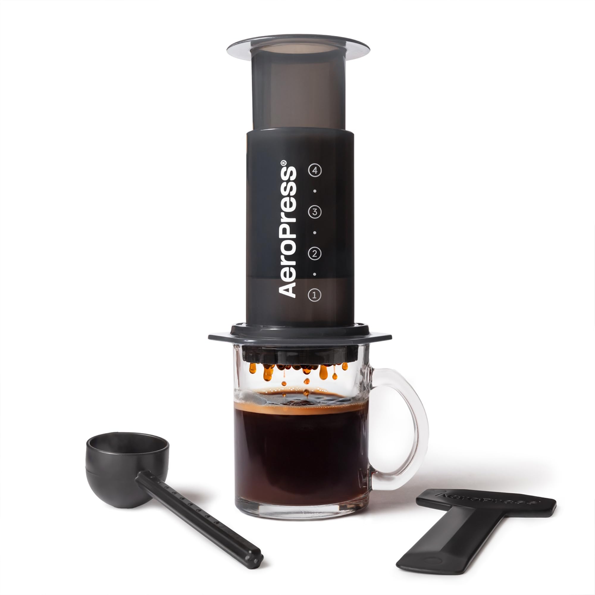 AeroPress Original Coffee Press - All-in-One French Press, Pour-Over & Espresso Style Manual Brewer, 2 Min Brew for Less