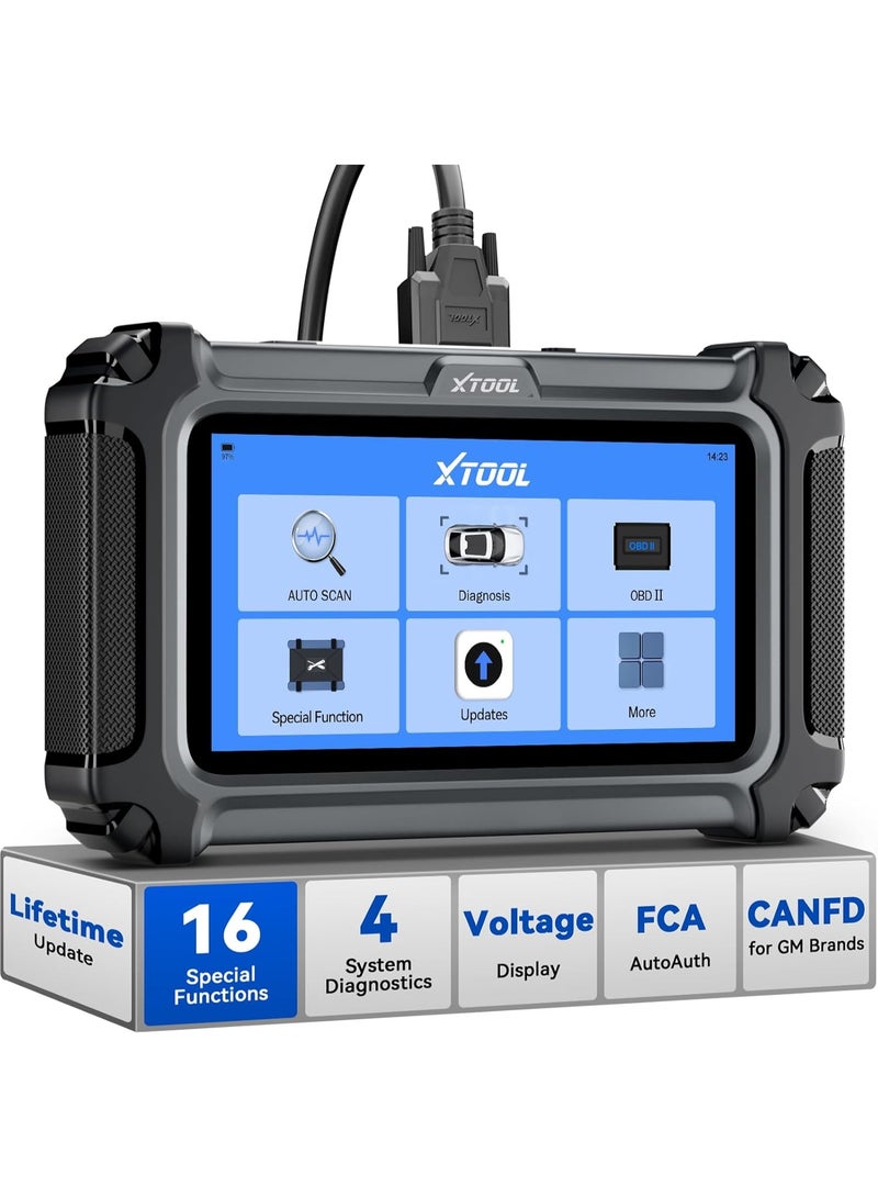 XTOOL D5S OBD2 Scanner with Touchscreen, Code Reader for Cars & Trucks with 16 Resets, Crank Sensor Relearn, Throttle Re