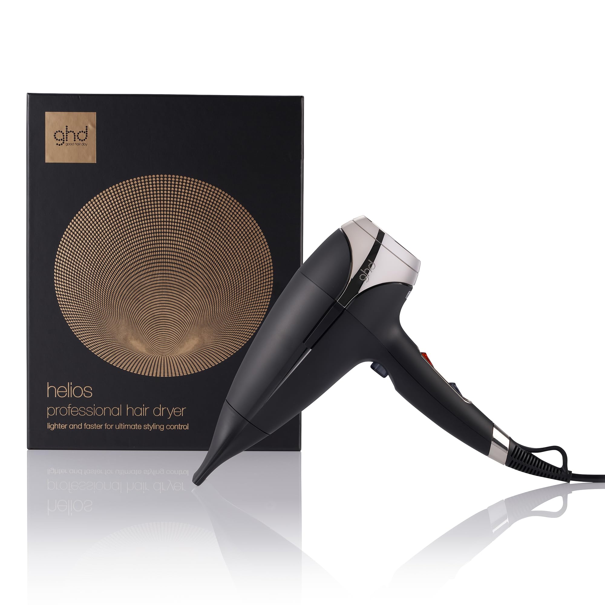 ghd Helios Professional Hair Dryer - Lightweight, Fast Styling, Ultimate Styling Control - for All Hair Types (UK Plug)