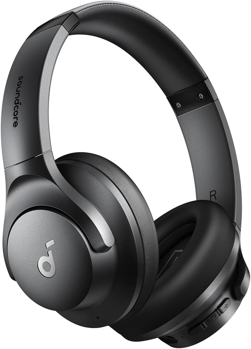 Soundcore by Anker Q20i Hybrid Active Noise Cancelling Headphones, Wireless Over-Ear Bluetooth, 40H Long ANC Playtime, H