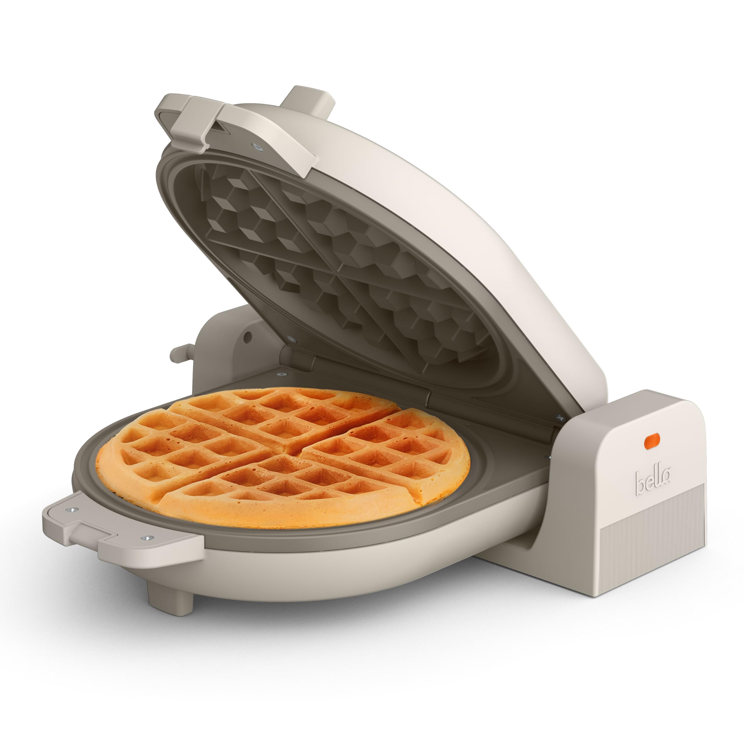 bella Flip-n-Store Waffle Maker with EverGood™ Ceramic Nonstick Coating, Fits-anywhere™ Kitchenware, Power Indicator Lig