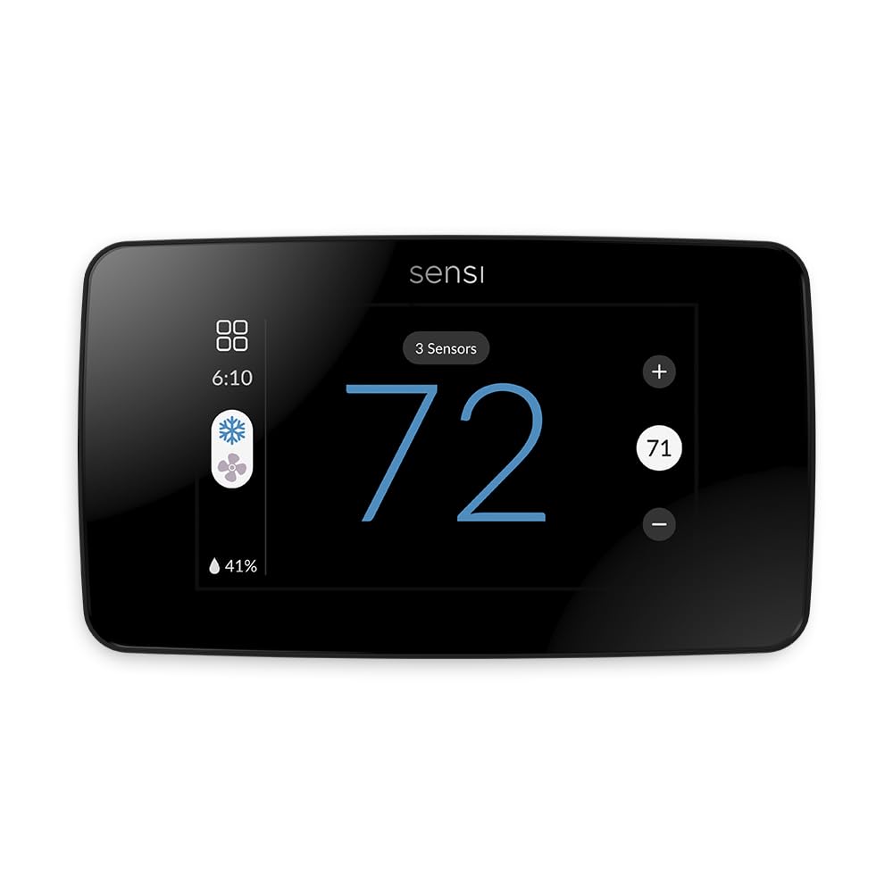 Sensi Touch 2 Smart Thermostat with Touchscreen Color Display, 100 Years of Expertise, Programmable,