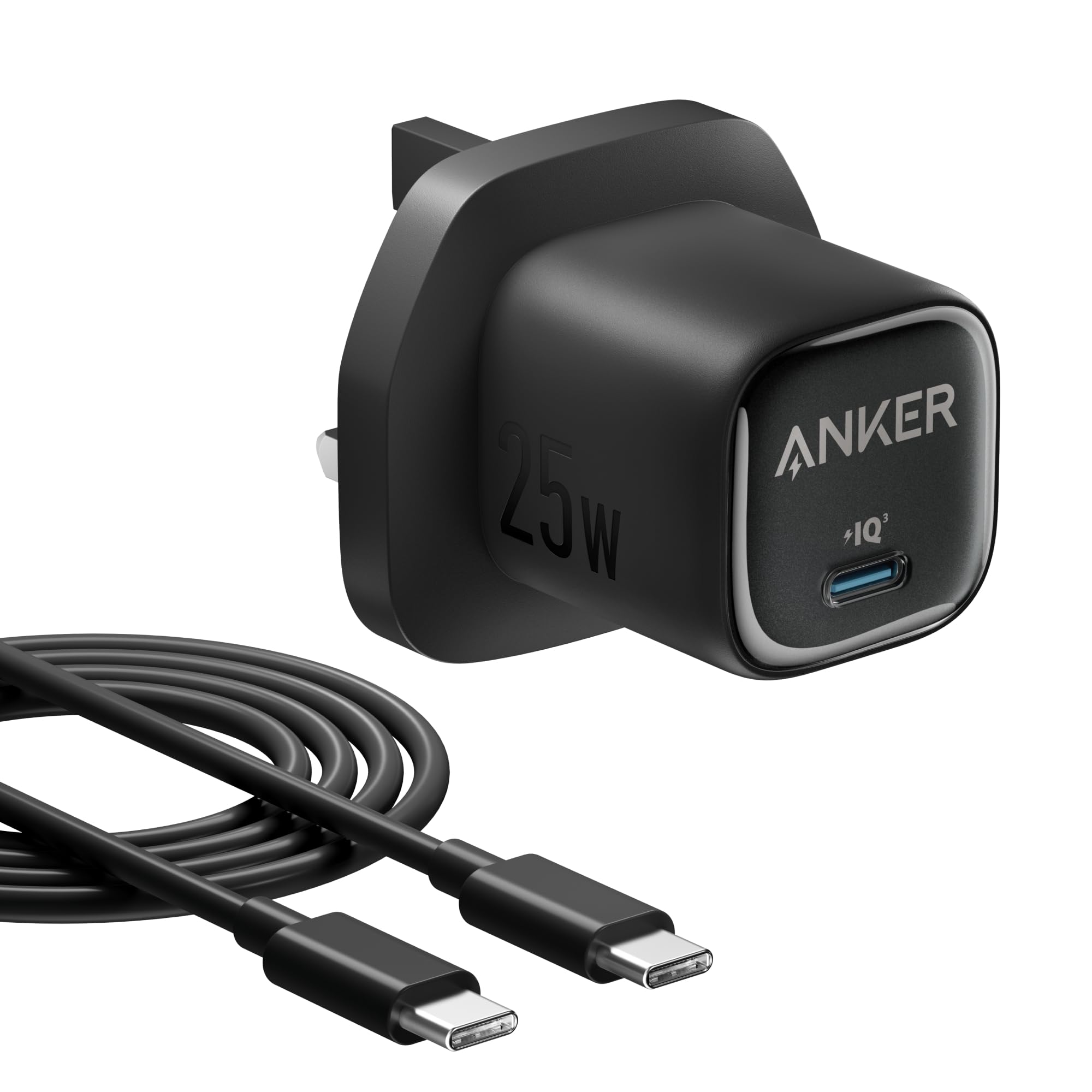 انكر قابس USB C بقدرة 25 واط، يدعم الشحن السريع PPS للايفون 16/16 برو/16 برو ماكس/15، سامسونج جالاكسي S25/S24/زد فولد/زد