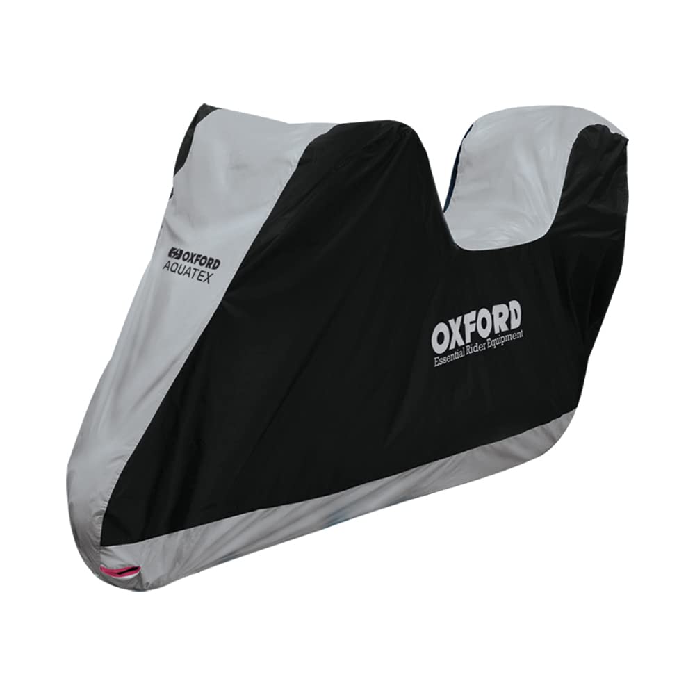 Oxford Aquatex Cover Top Box Motorcycle Motorbike Rain Covers Large New (CV205) (Grey Black)