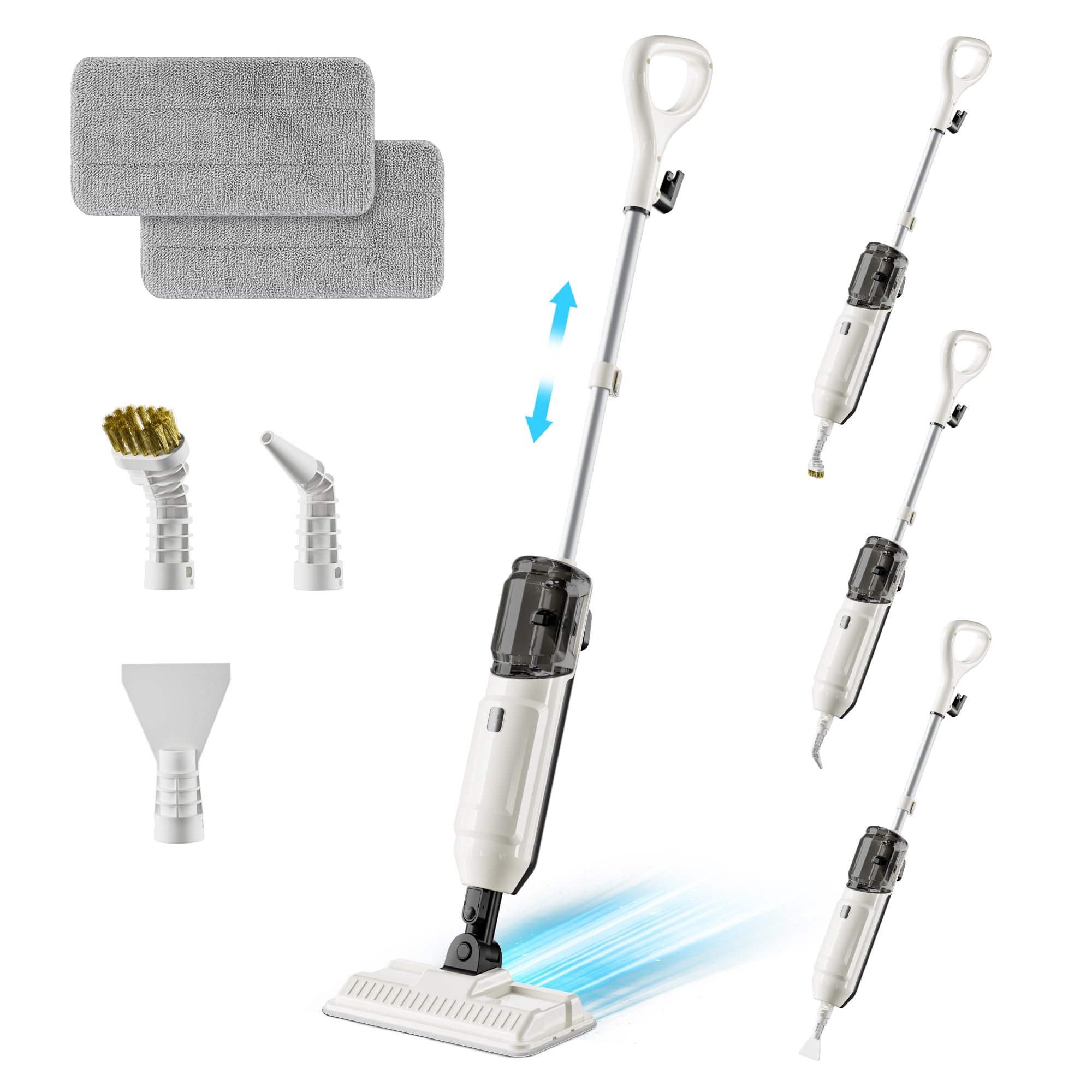 Steam Mop for Floor Cleaning, Multi-Purpose Steam Cleaner with Handheld Steamer & Accessories, Deep Cleaning Floor Steam