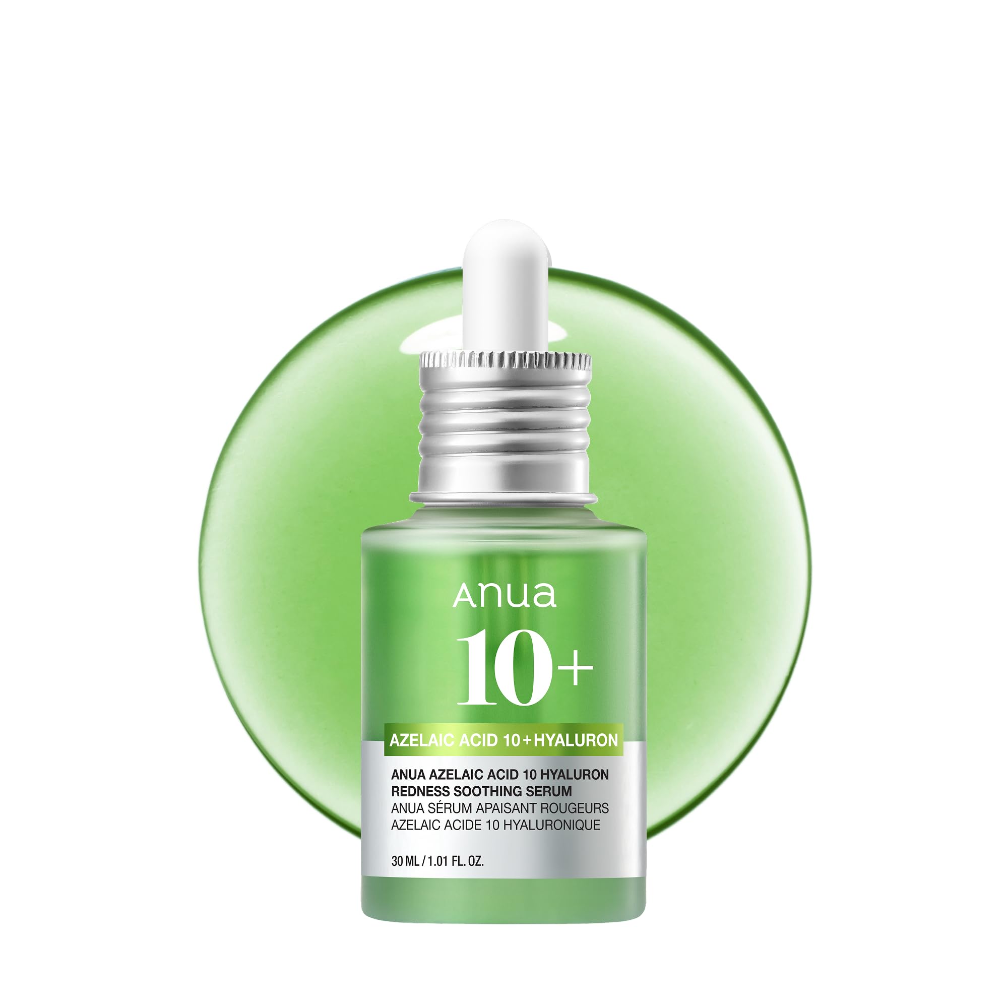 Anua Azelaic Acid 10 Hyaluron Redness Soothing Serum, Facial Serum for Blemish-Prone & Oily-Prone Skin, Lightweight & Hy