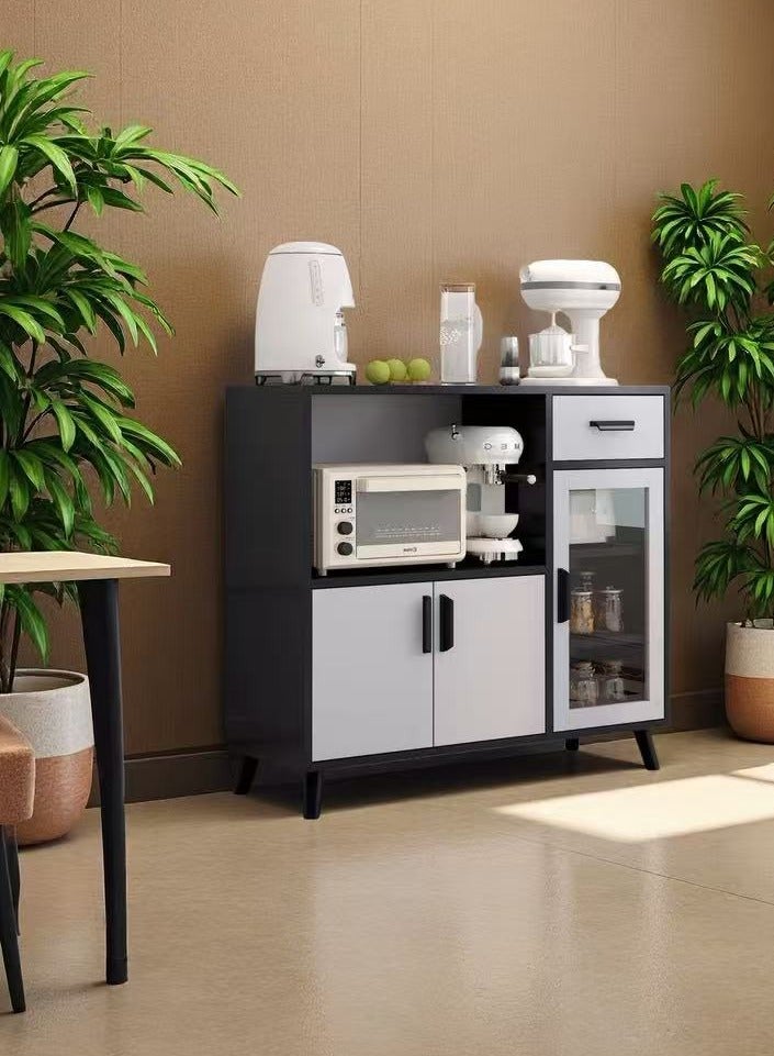 CityRiya-Long Sideboard Cabinet,Buffet Cabinet,Edge Cabinet, Multi-Functional Kitchen Storage Cabine