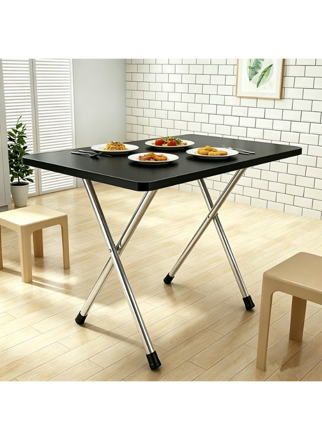 Nordic Wood Grain Folding Dining Table Small Household Portable Installation-Free Home Dining Table（