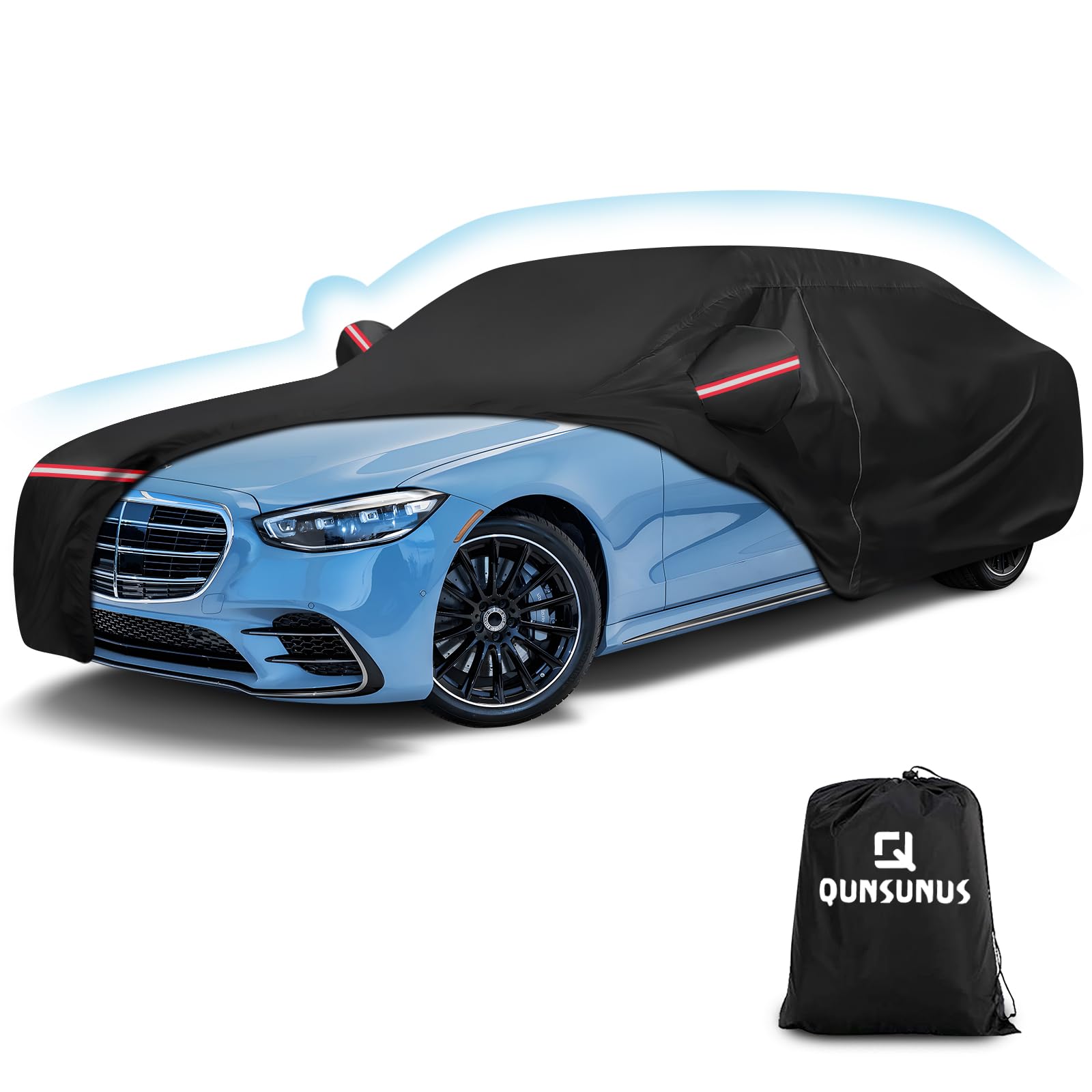 غطاء سيارة من كونسونوس متوافق مع مرسيدس بنز اس كلاس S250 S300 S350 S400 S450 S500 S550 S600 2006-2025، غطاء سيارة مقاوم 