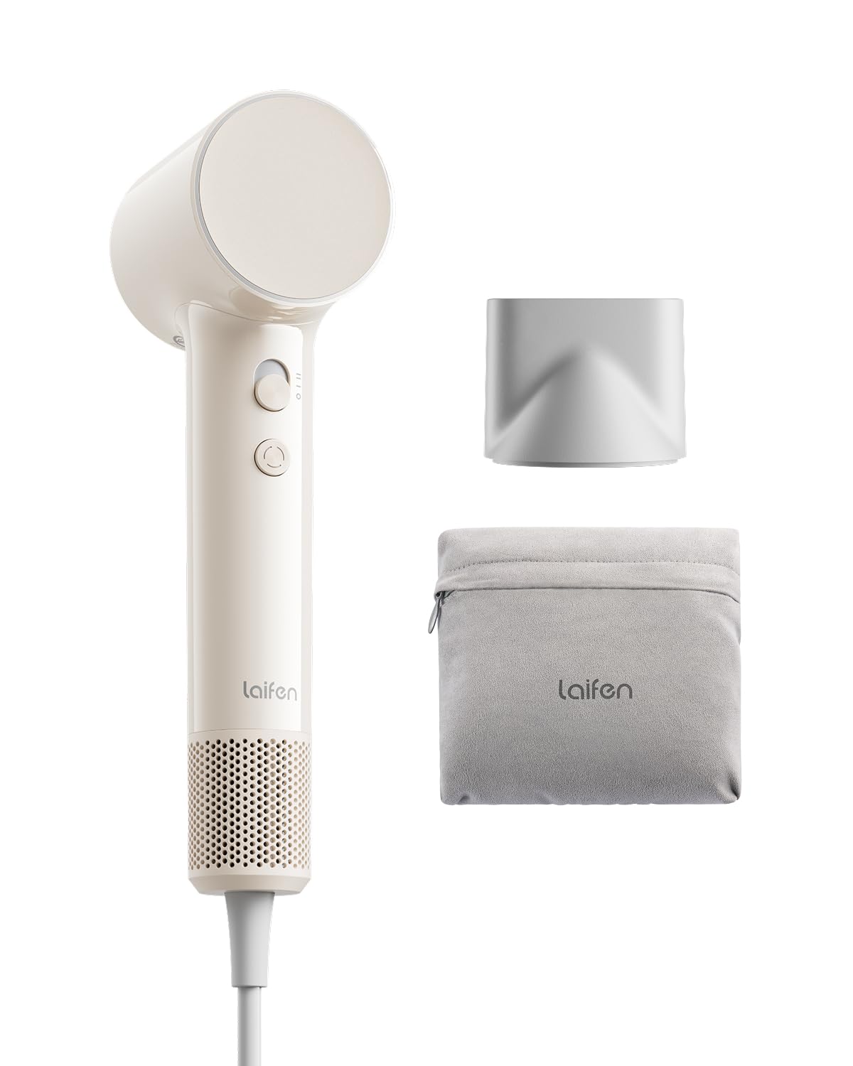 Laifen Air Hair Dryer, Lightweight and Palm-Sized Compact, 15× High-Speed Drying with 110, 000 RPM Powerful Motor, Smart