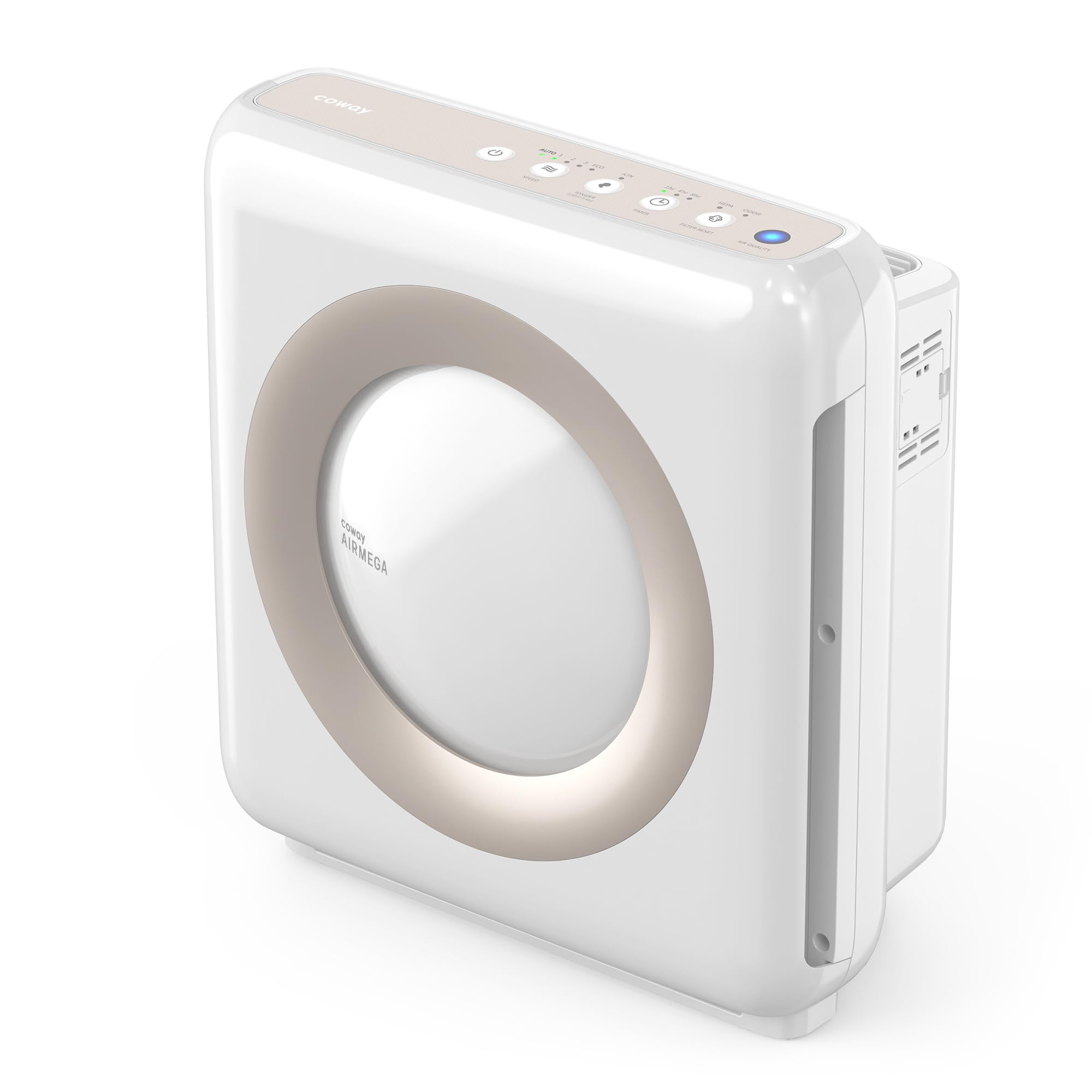 Coway Airmega AP-1512HH(W) True HEPA Purifier with Air Quality Monitoring, Auto, Timer, Filter Indicator, and Eco Mode,
