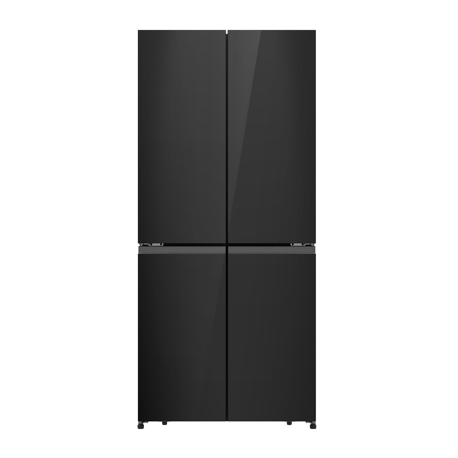 هايسنس RQ5G470SBB3 - ثلاجة فريزر بباب متقاطع أمريكي سعة 457 لتر، خياري الطازج، تبريد مزدوج التقنية، نظام تبريد سفلي، زجا