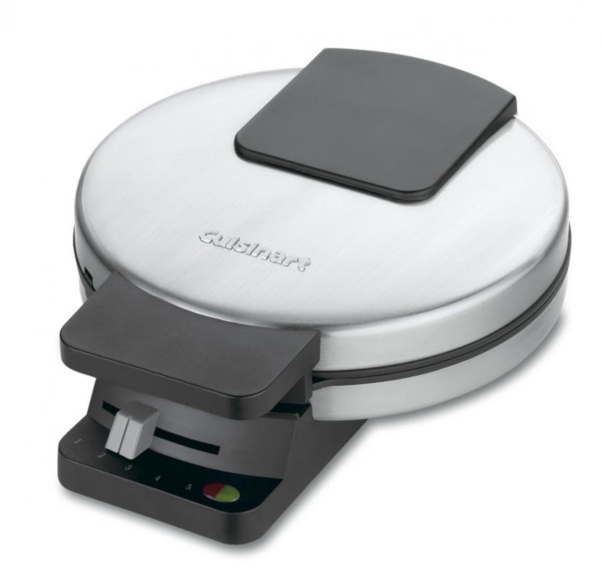 Cuisinart Waffle Maker, 1250W Round Classic Waffle Iron, 5-Setting Adjustable Browning Control, WMR-