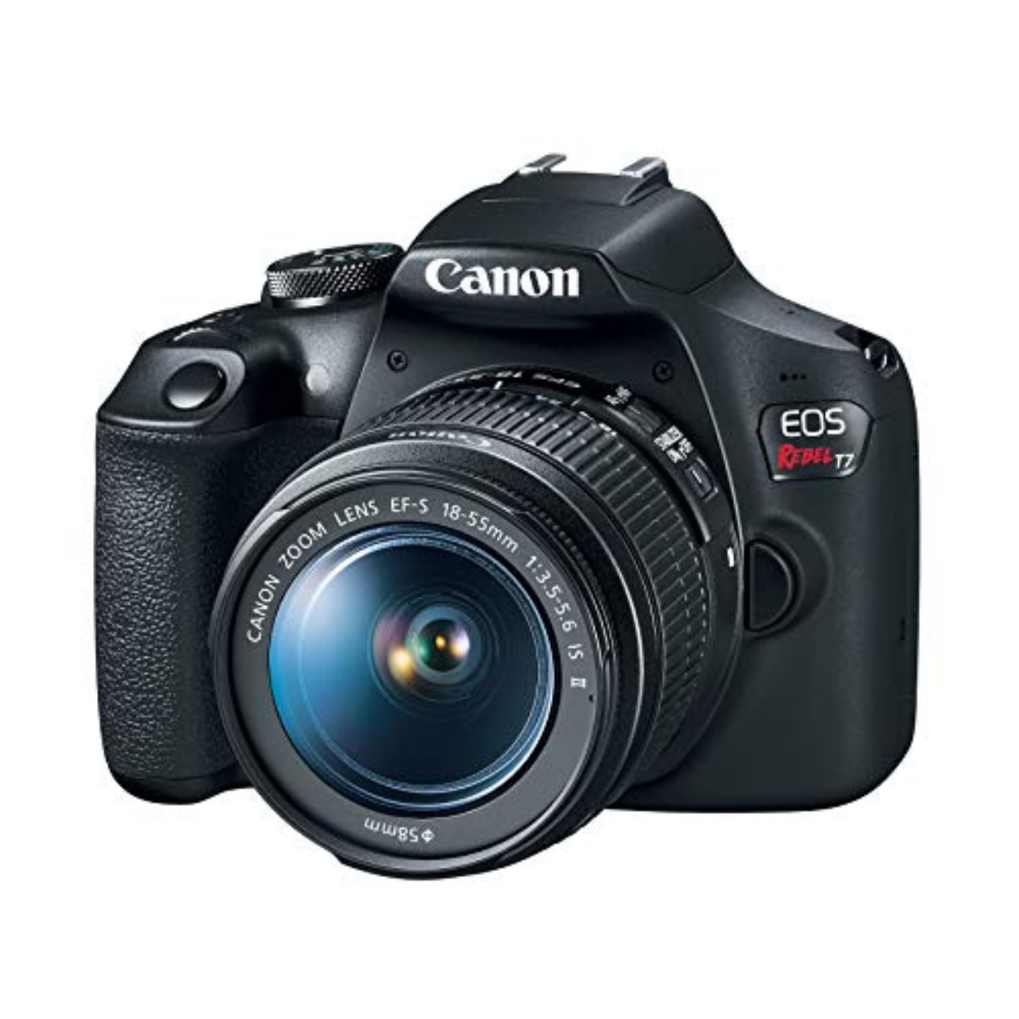 Canon EOS Rebel T7 DSLR Camera EF-S 18-55mm f/3.5-5.6 is II Lens Kit, 24.1 Megapixel CMOS (APS-C) Sensor, Full HD Videos