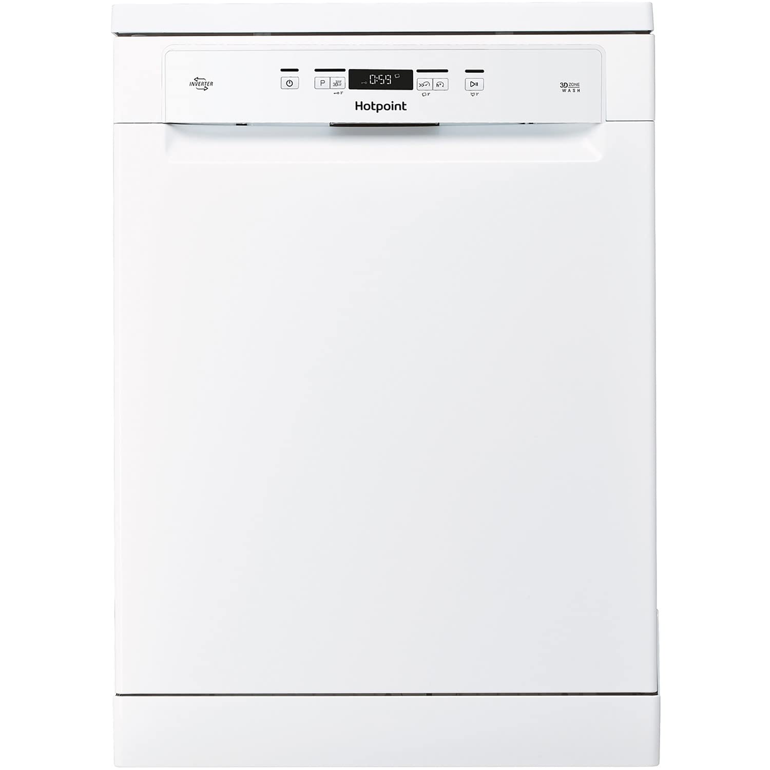 Hotpoint HFC 3C26 W C UK Freestanding Standard Dishwasher, 14 Place Settings, 7 Programs, White