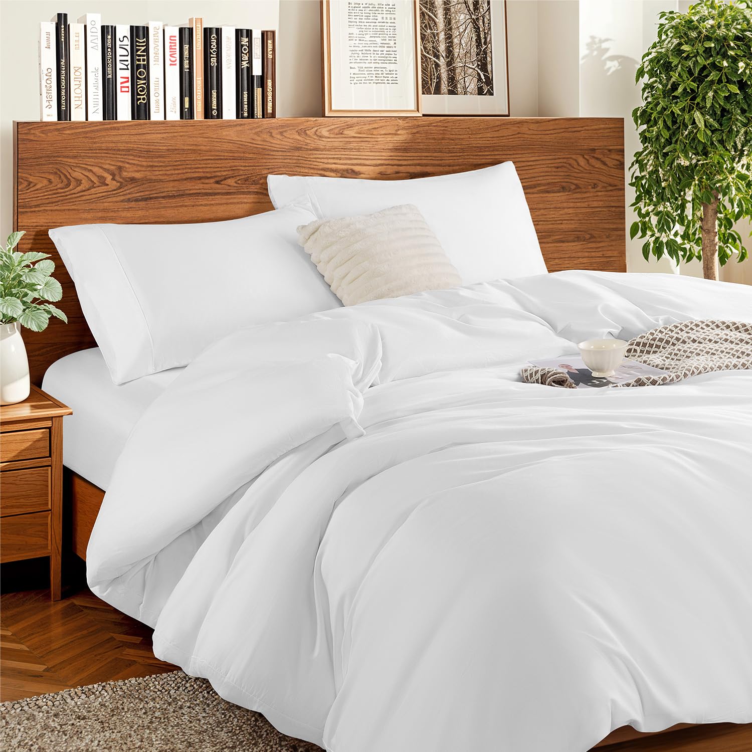 DEITAS 100% Cotton Duvet Covers - 1200 Thread Count, Luxury Egyptian Cotton Comforter Cover, Hotel Bedding Duvet Covers