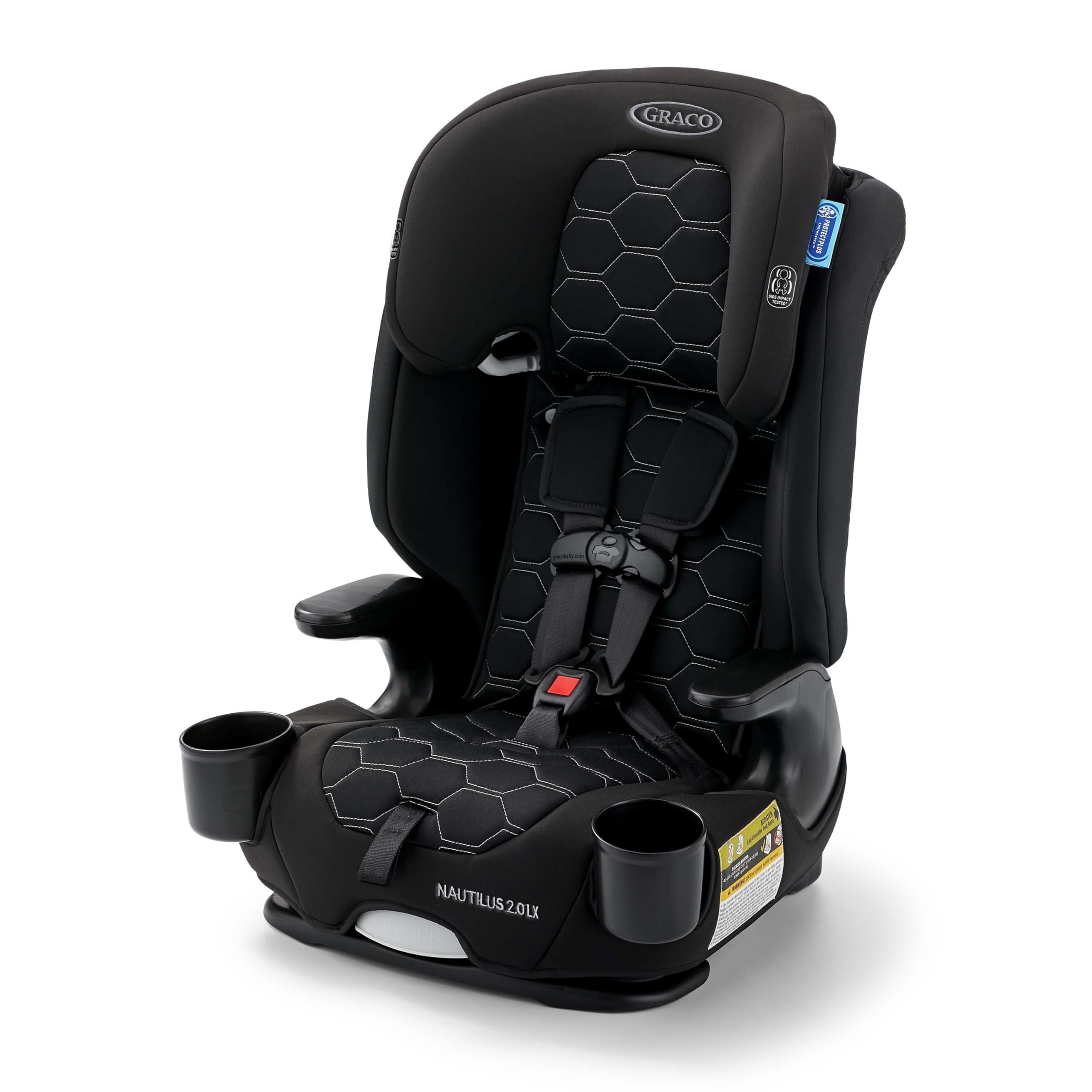 Graco Nautilus 2.0 LX 3-in-1 Forward Facing Car Seat, High Back Booster, Backless Booster Car Seat F