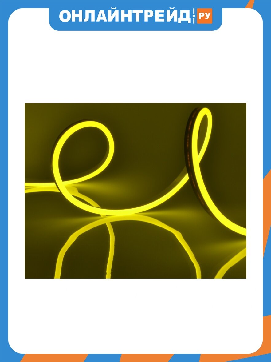 VOLPEСветодиодная лента Volpe NEON ULS-N11-2835-120LED/m-8mm-IP67-DC24V-10W/m-15M-YELLOW