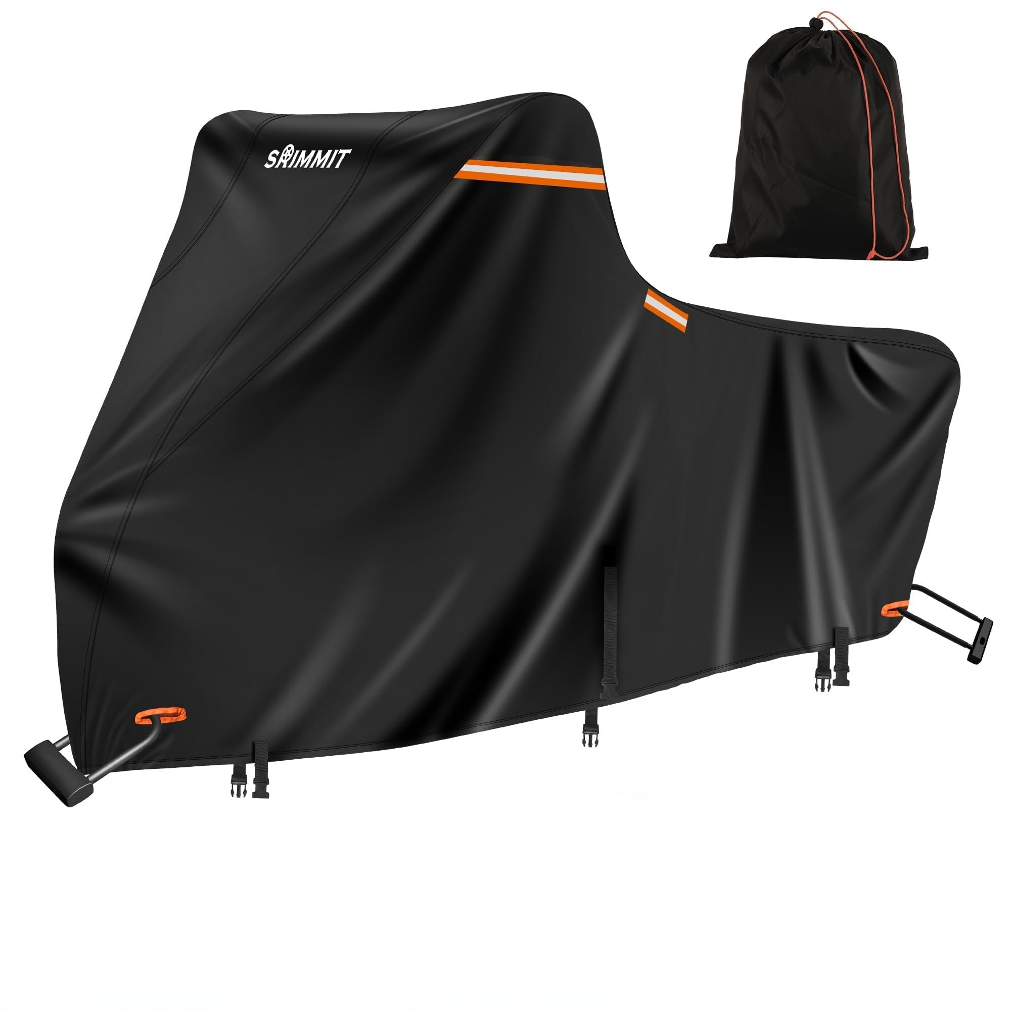 Heavy Duty Cover for Motorcycle with Nano Material,SRIMMIT 420D Motorcycle Cover Waterproof Outdoor 