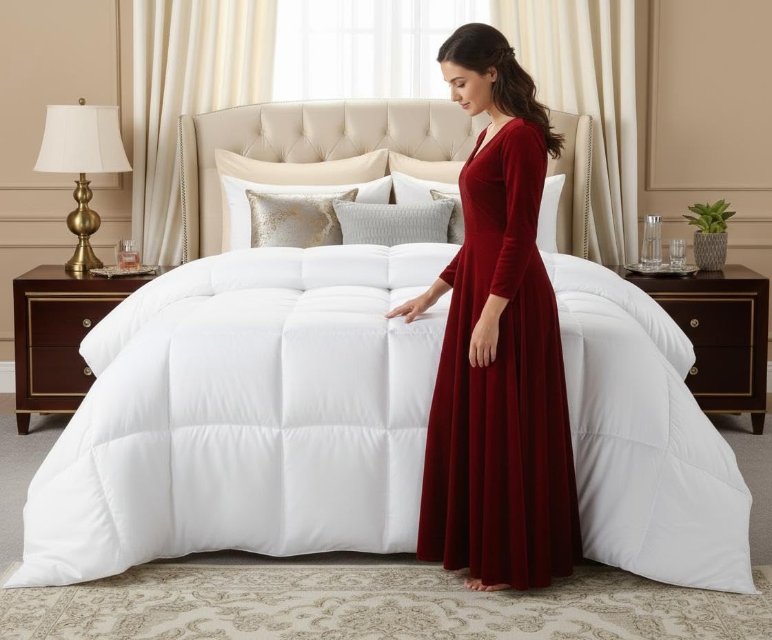 Casabella Double Duvet 13.5 Tog- Premium Duvet Double Bed - Super Quality Quilt for Year-Round Comfort - Soft Touch Cove