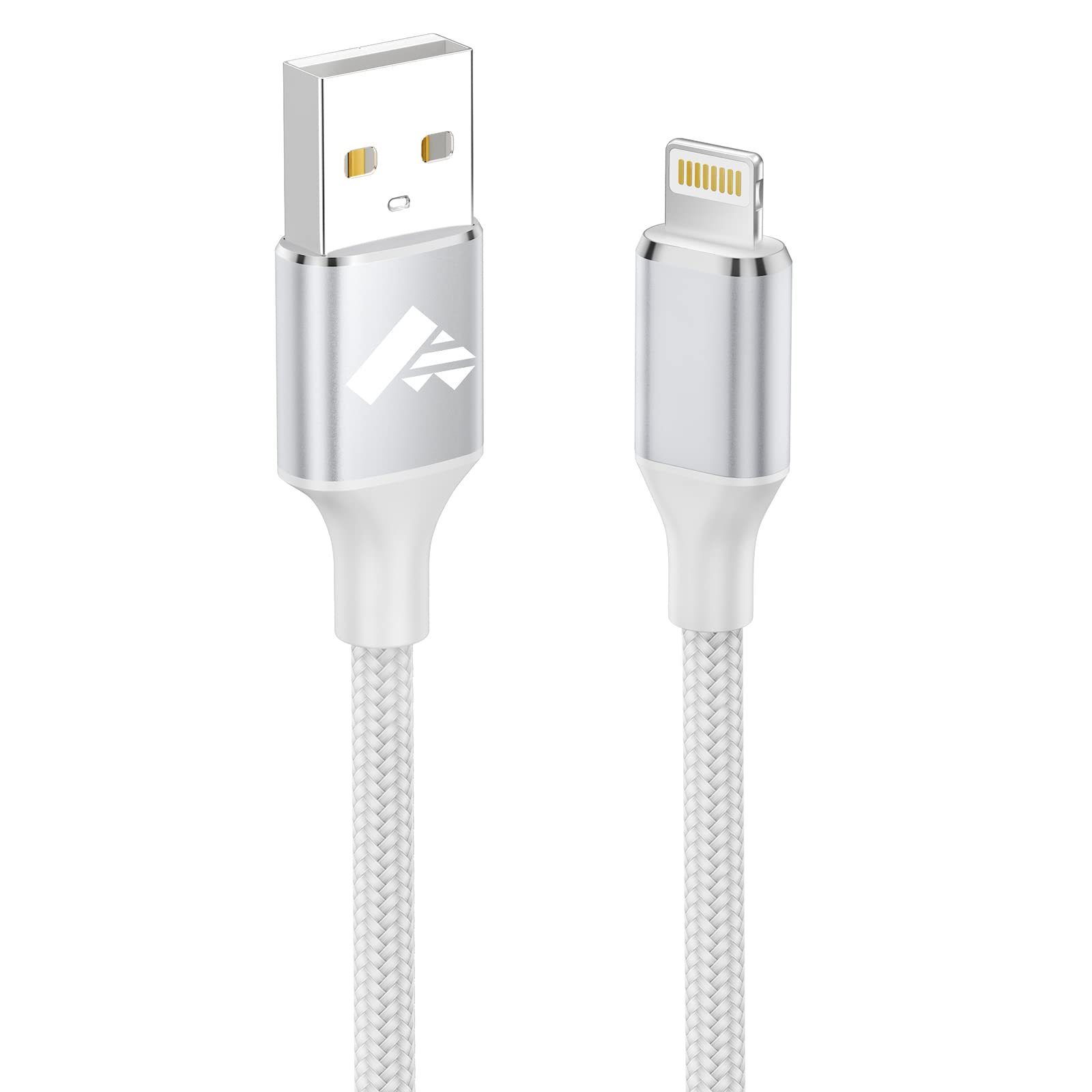 Aioneus iPhone Charger Cable 2M, MFi Certified Lightning Cable Fast Charging iPhone Charger Nylon USB iphone Charging Ca