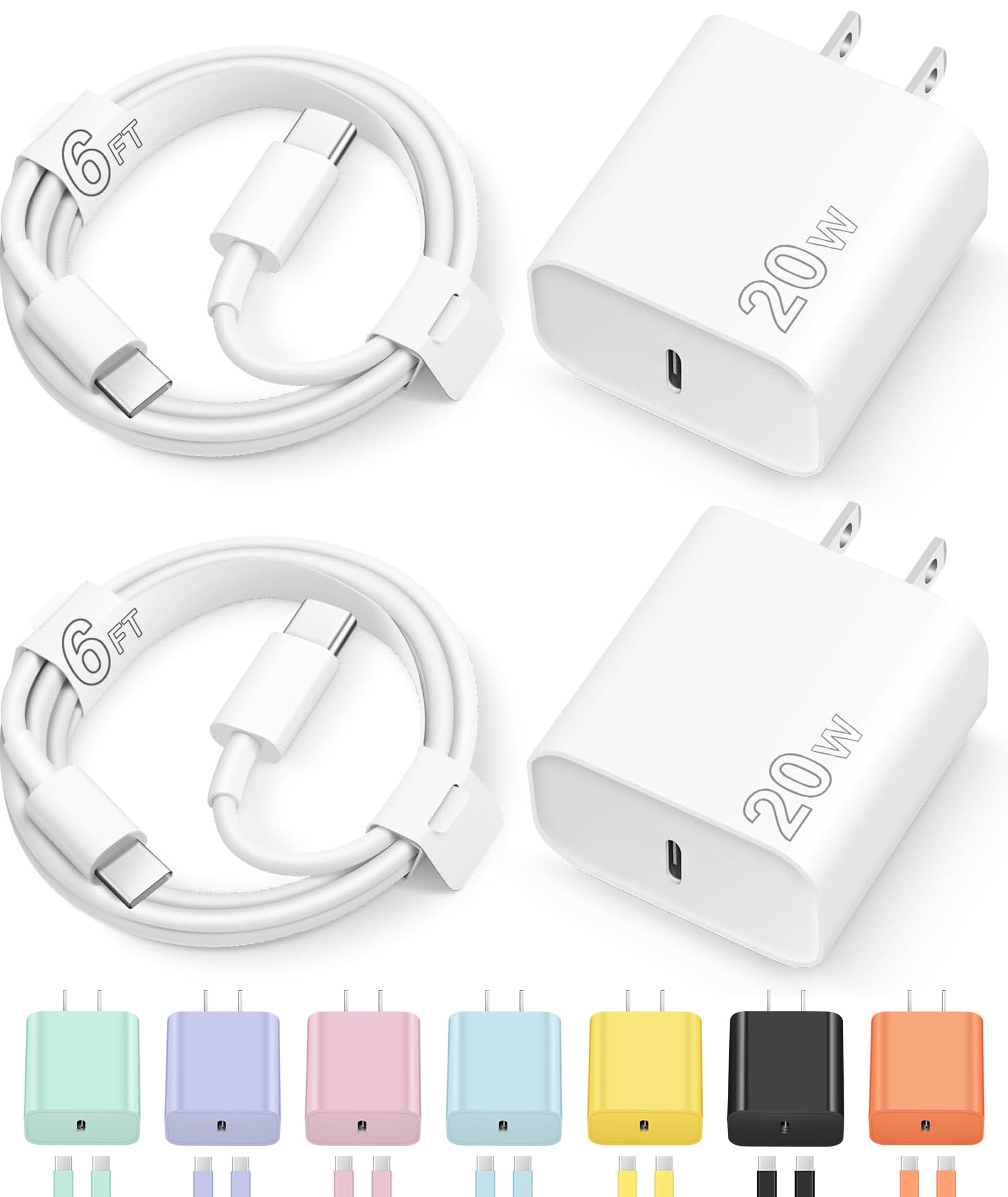 iPhone 17 16 15 Charger Fast Charging Type C Chargers USB C Charger Block iPhone 17 16 15 Air Pro Ma