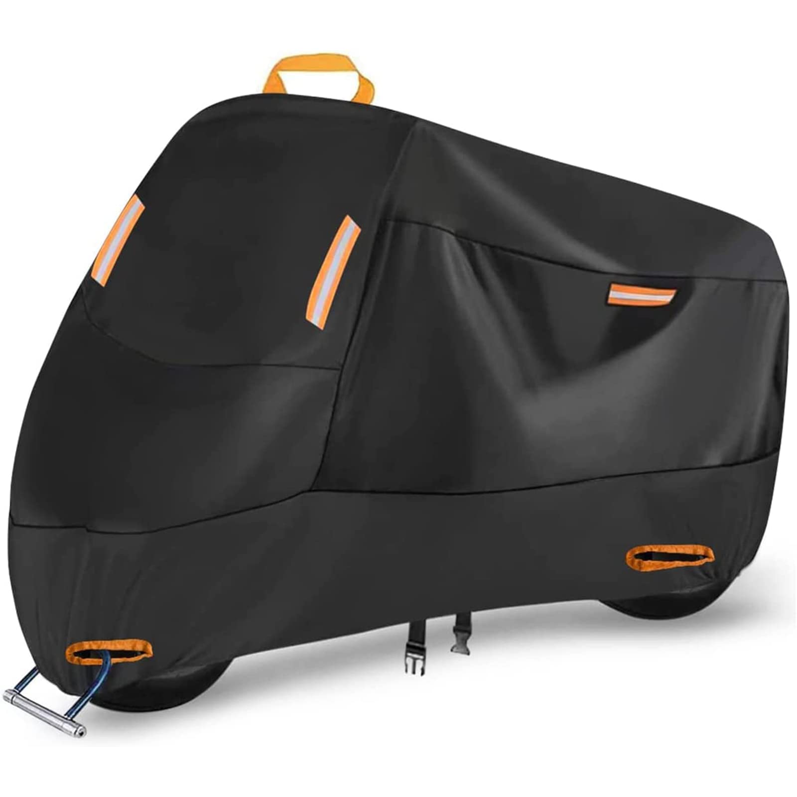 SECELES Motorcycle Cover 300D Heavy Duty Waterproof Fits up to 86" Yamaha | All Season Durable Scoot