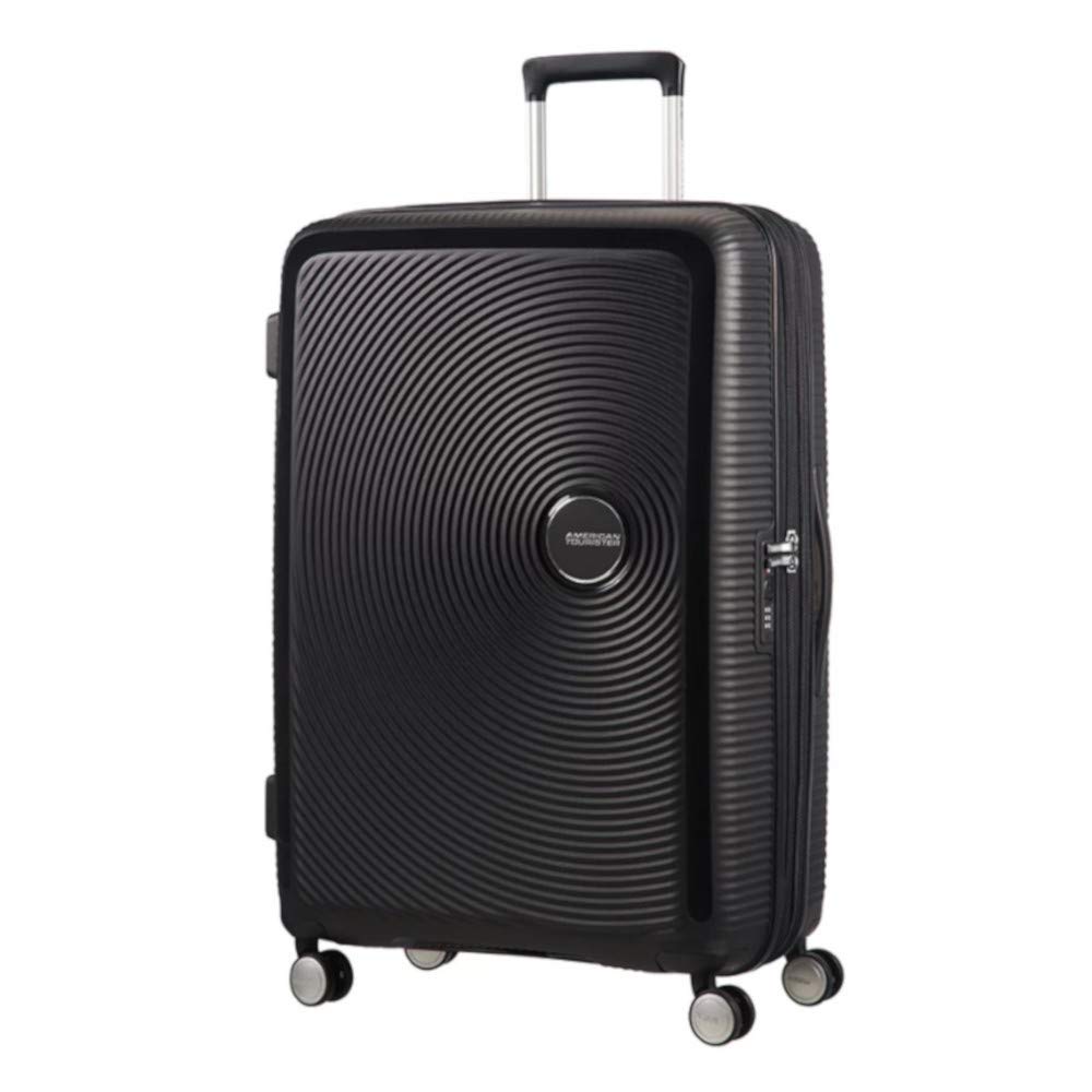 American Tourister Soundbox - Hard Shell Suitcase 77 cm Large - Trolley Suitcase with 4 Wheels, TSA Lock, Expandable & L